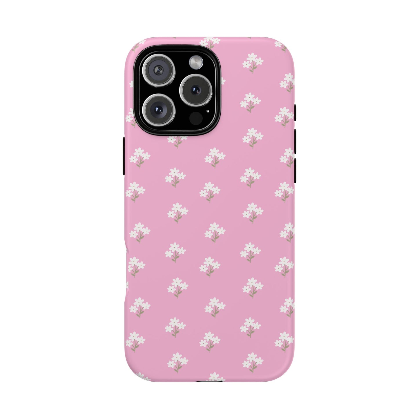 Floral Tough Phone Case - Pink Blossom Design - iPhone Samsung Galaxy Google Pixel - MahaCase