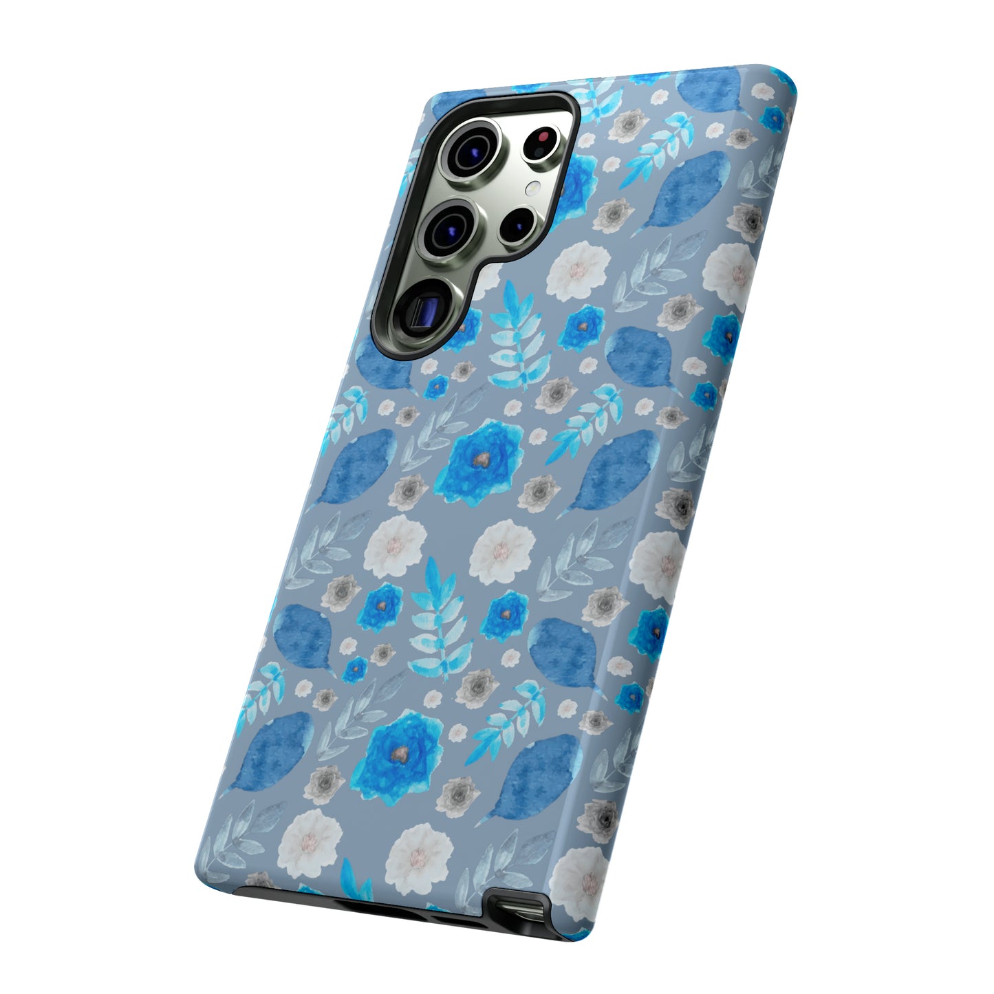 Blue Blooms-Tough Cases - MahaCase