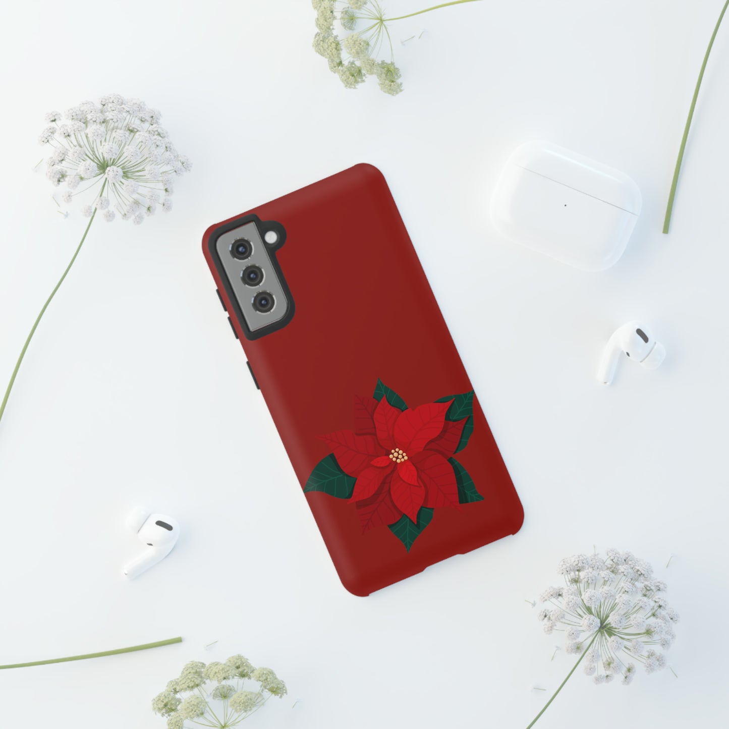Poinsettia Charm #12-Tough Cases - MahaCase
