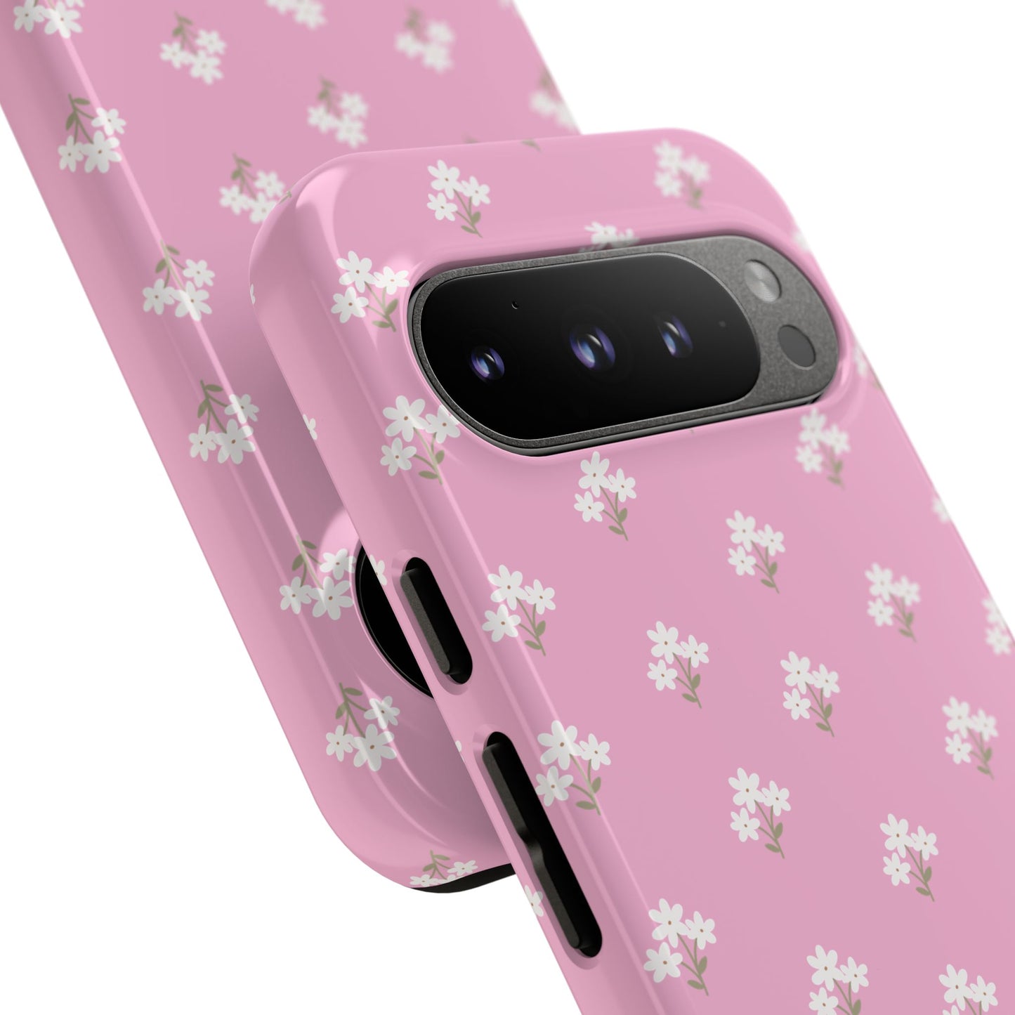 Floral Tough Phone Case - Pink Blossom Design - iPhone Samsung Galaxy Google Pixel - MahaCase