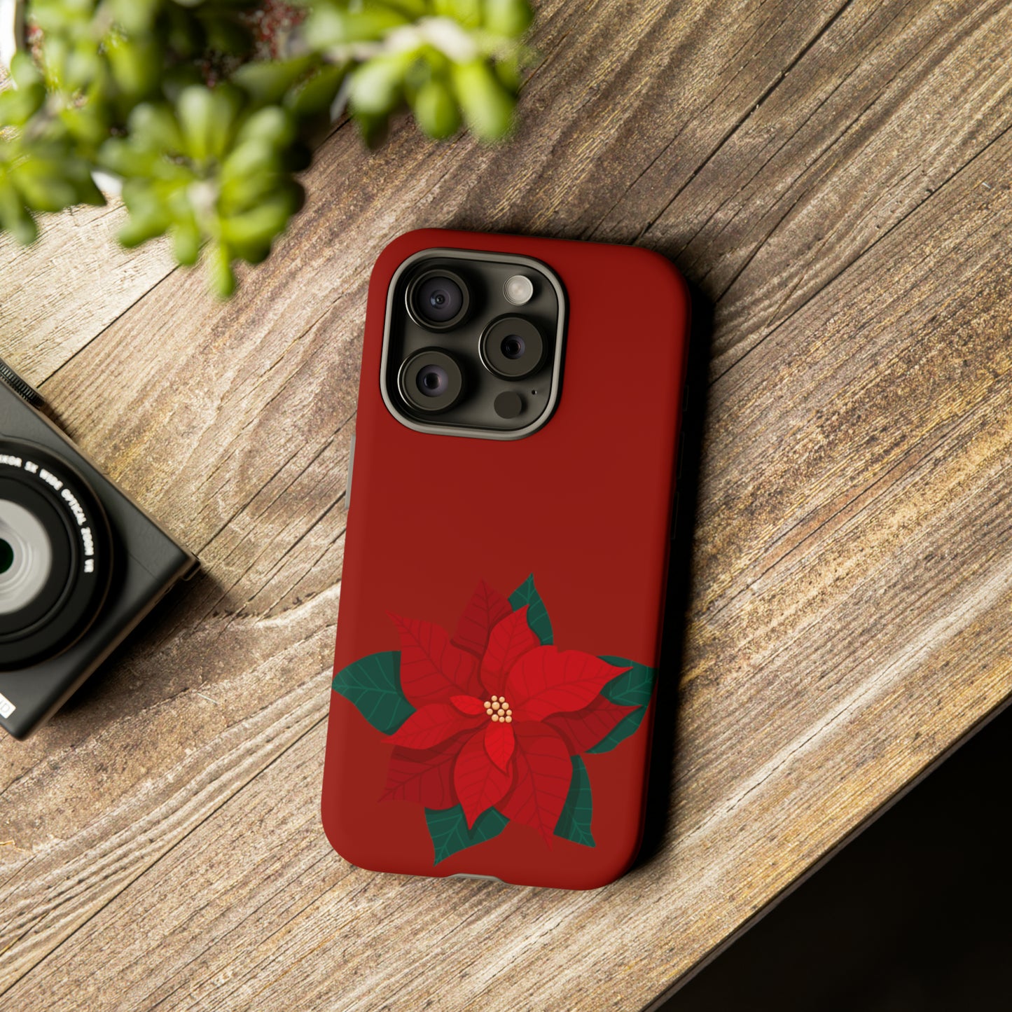 Poinsettia Charm #12-Tough Cases - MahaCase