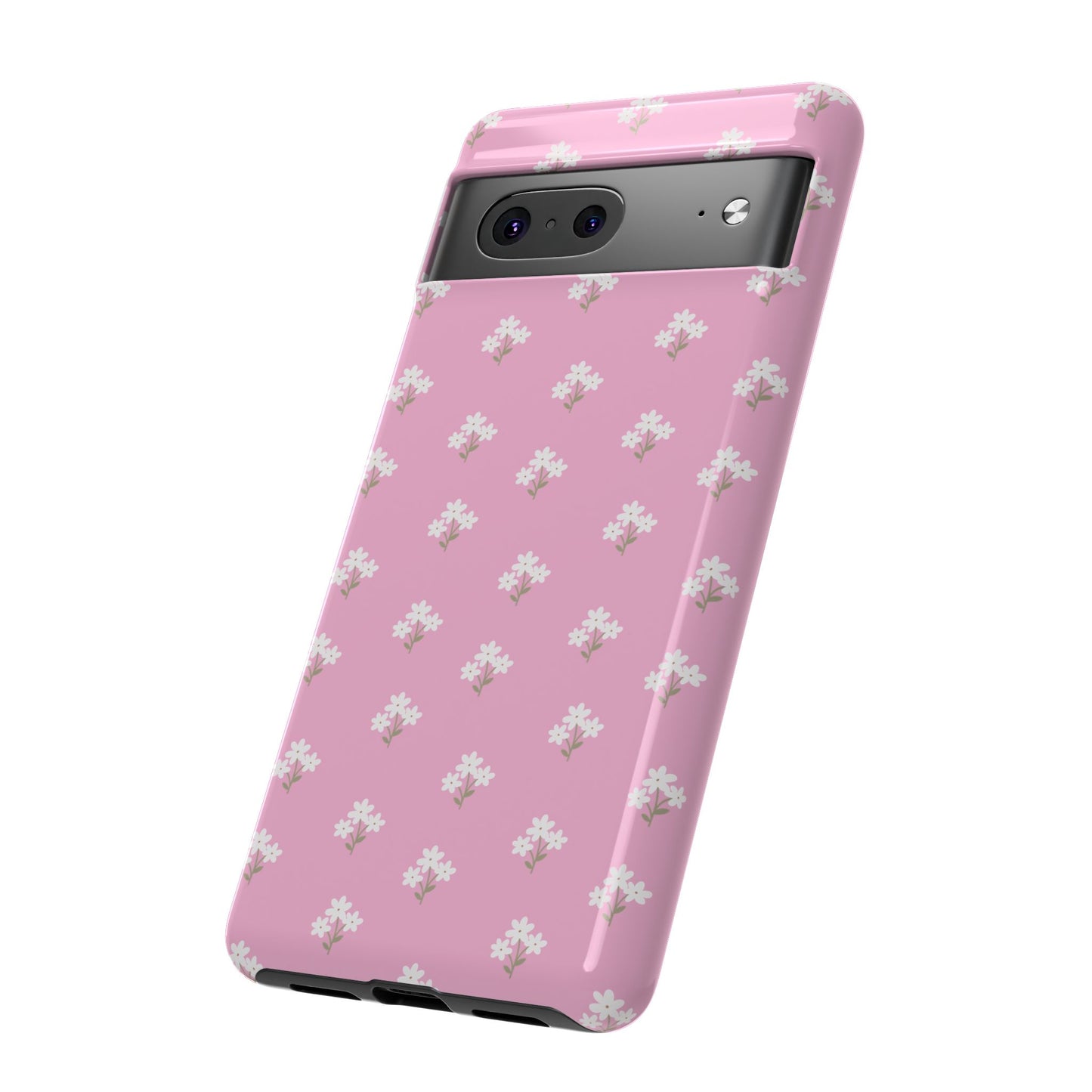 Floral Tough Phone Case - Pink Blossom Design - iPhone Samsung Galaxy Google Pixel - MahaCase