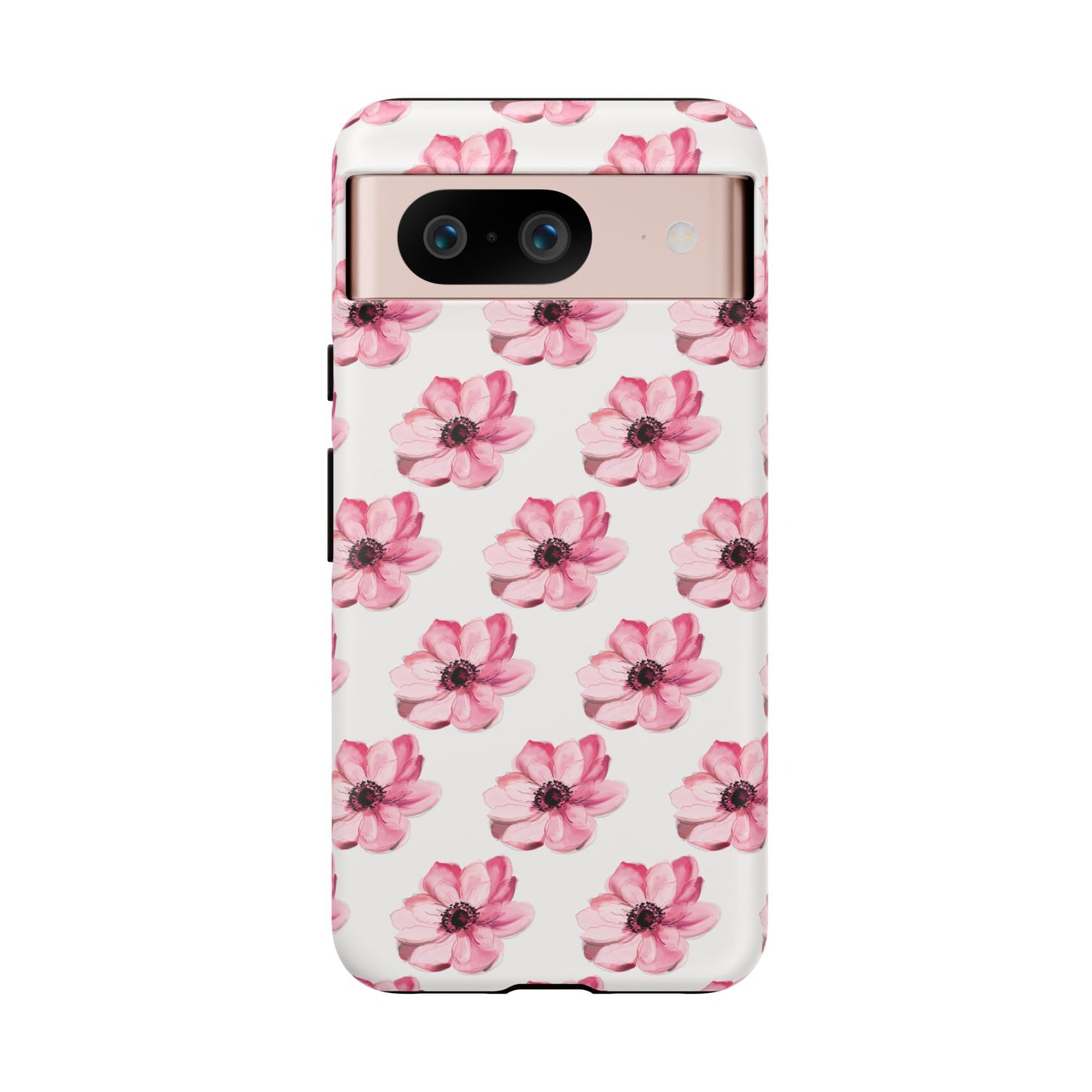 Floral Tough Phone Case - Stylish Protection with Pink Flowers - iPhone Samsung Galaxy Google Pixel - MahaCase