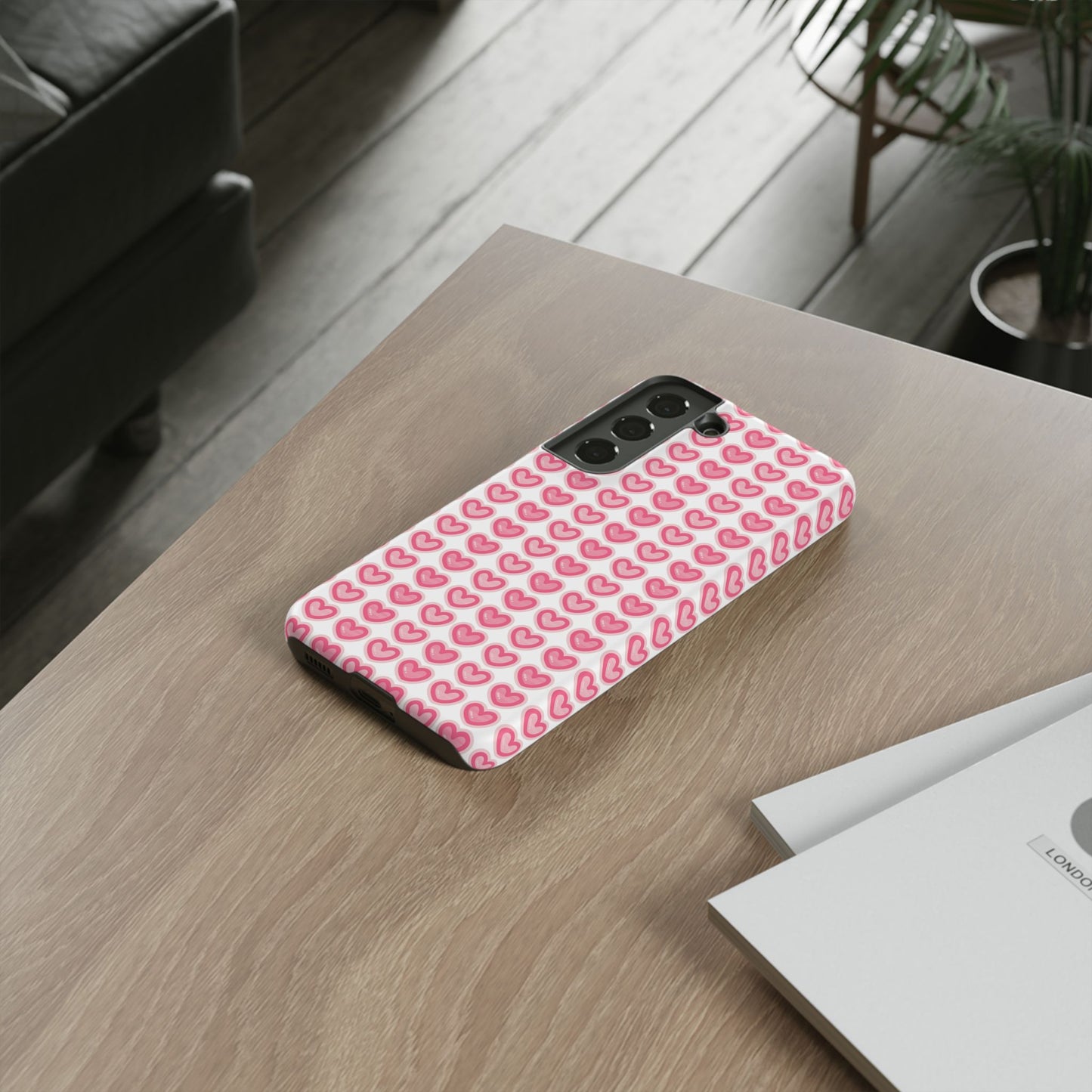 Hearts Pattern - Tough Cases iPhone Samsung Google Pixel - MahaCase