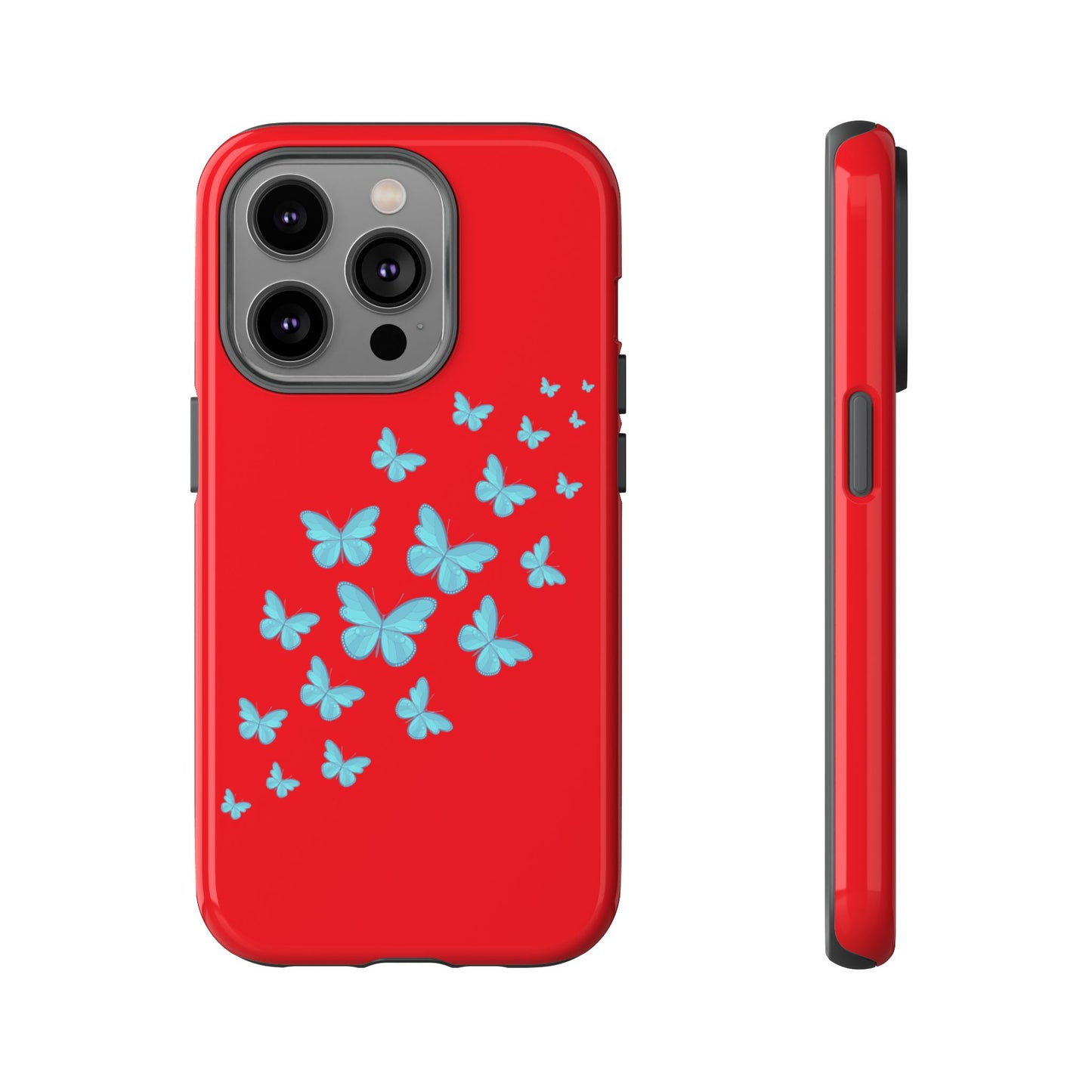 Butterflies in Red - Tough Cases iPhone Samsung Google Pixel - MahaCase
