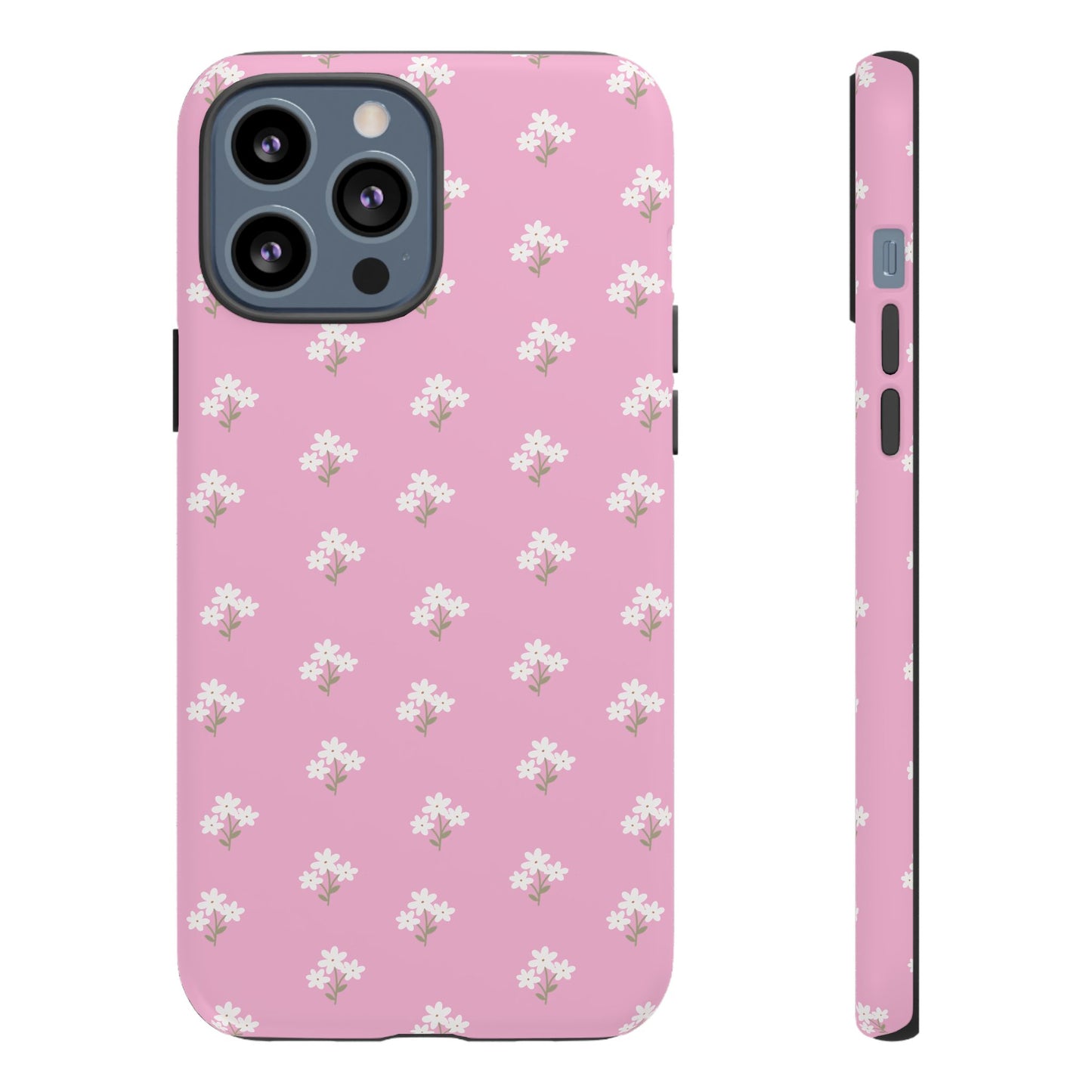 Floral Tough Phone Case - Pink Blossom Design - iPhone Samsung Galaxy Google Pixel - MahaCase