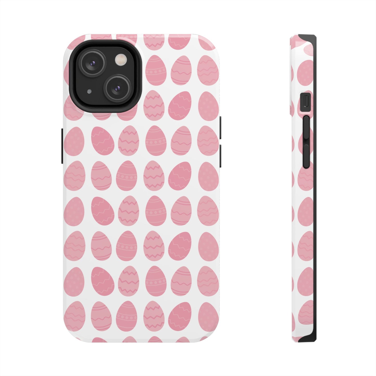 Pink Easter Egg Tough Phone Cases - Durable Protection for Spring Celebrations iPhone Samsung Galaxy - MahaCase