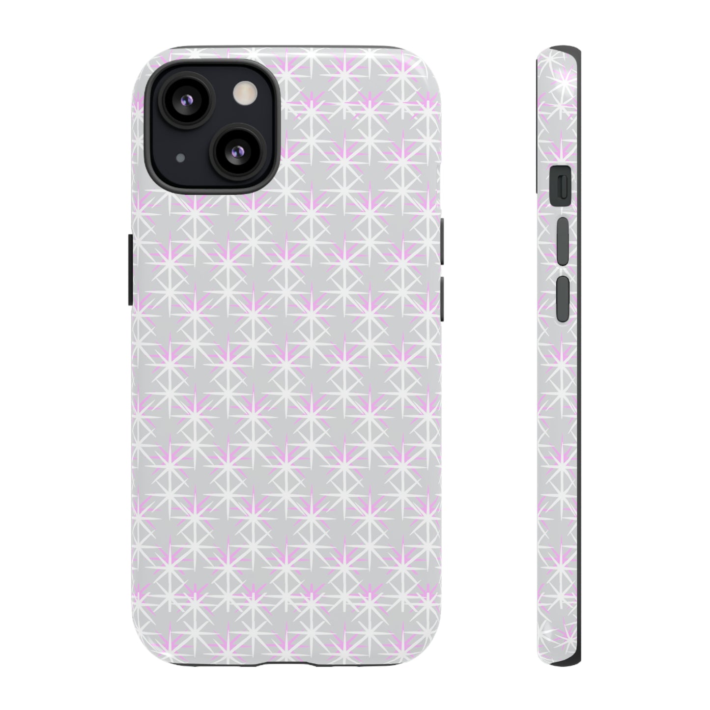 Grey Skies, Pink Stars-Tough Cases - MahaCase