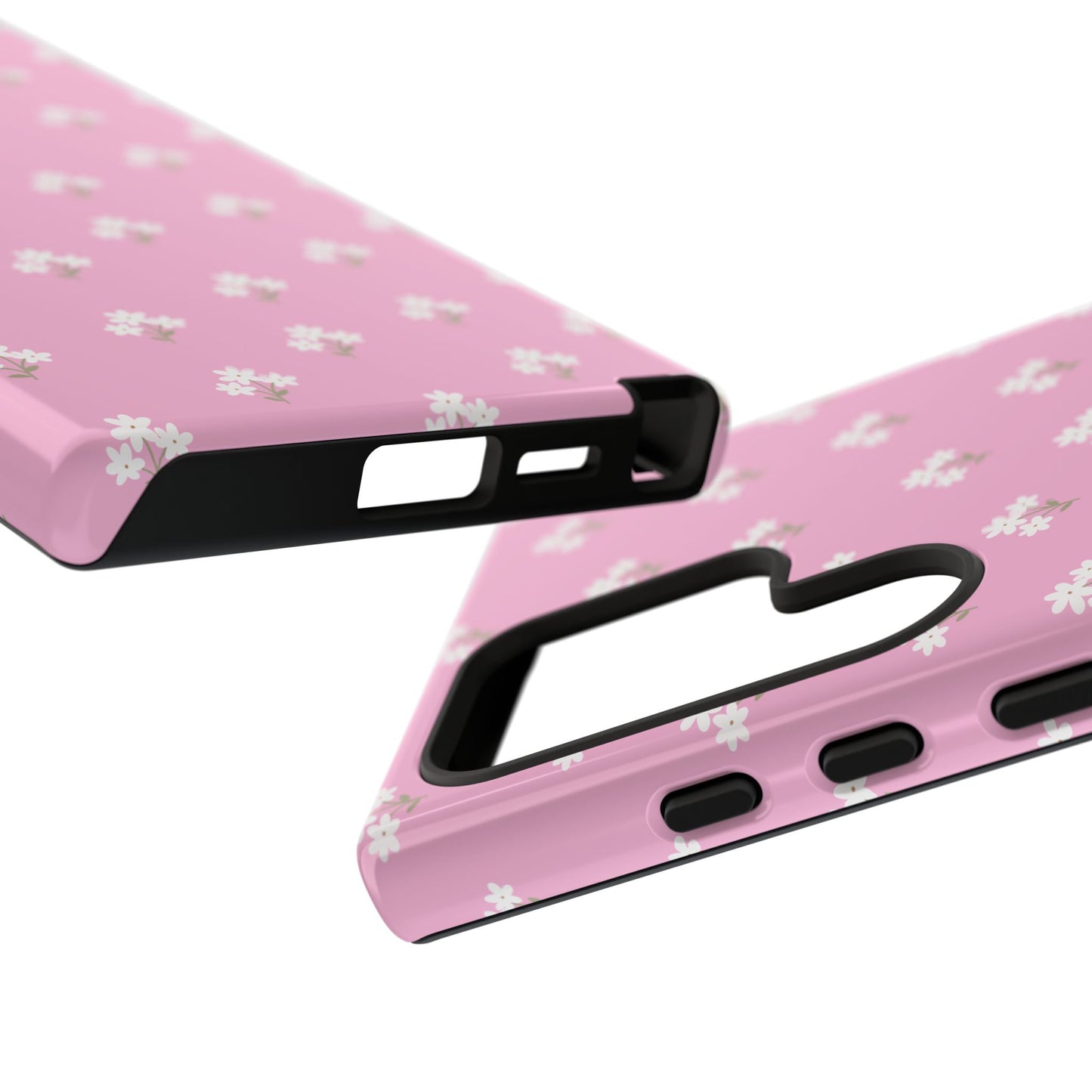 Floral Tough Phone Case - Pink Blossom Design - iPhone Samsung Galaxy Google Pixel - MahaCase