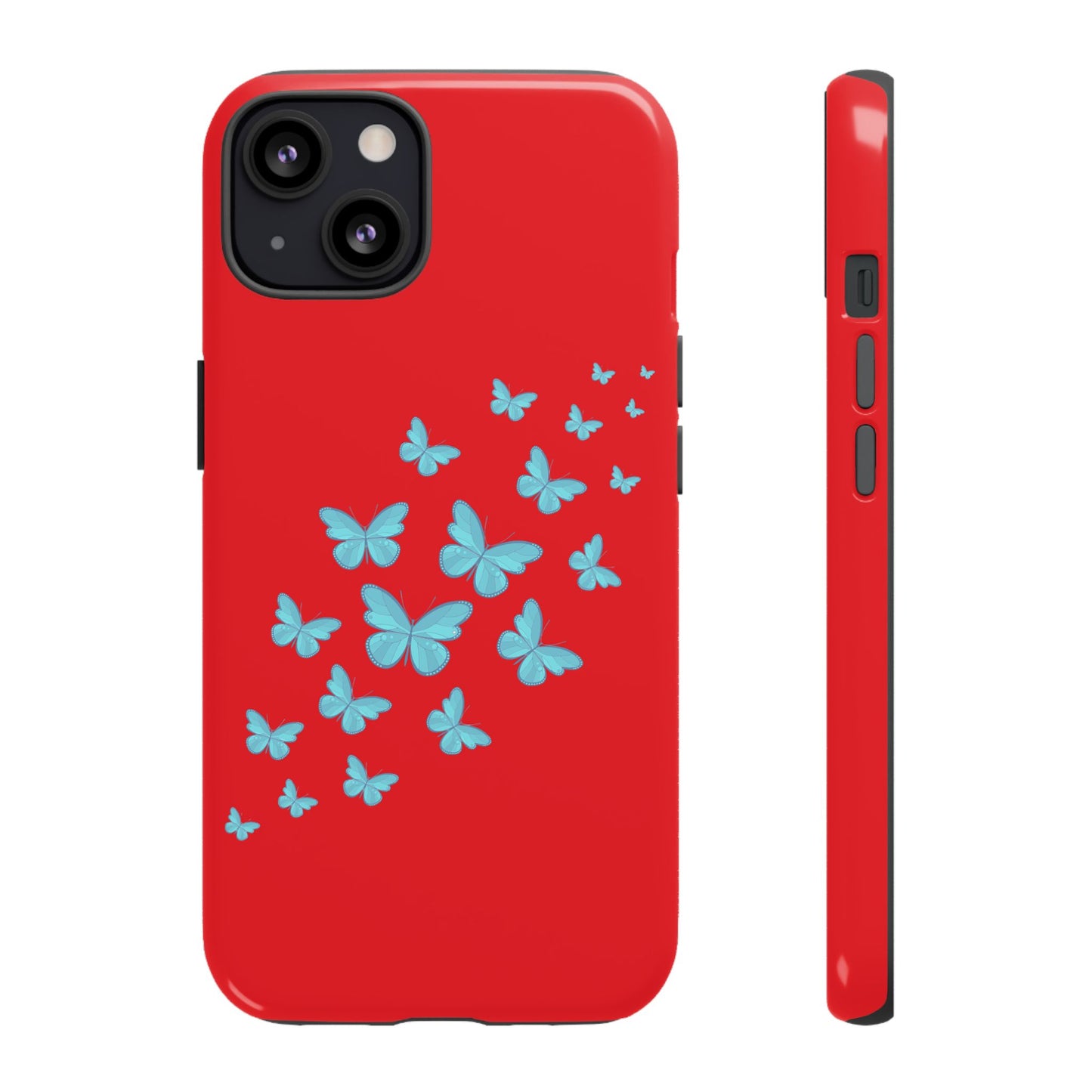 Butterflies in Red - Tough Cases iPhone Samsung Google Pixel - MahaCase