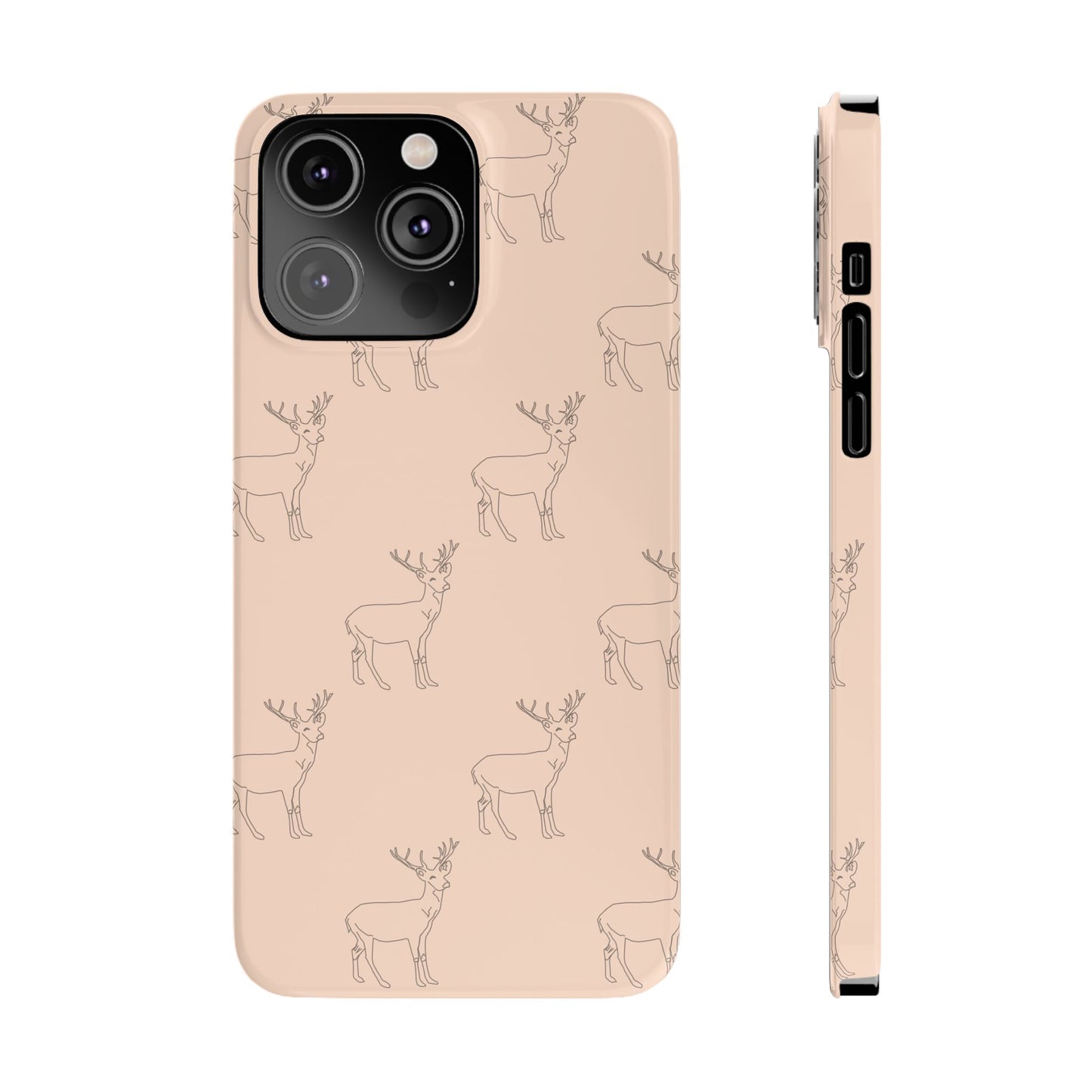 Deer Pattern #03-Slim iPhone Cases - MahaCase