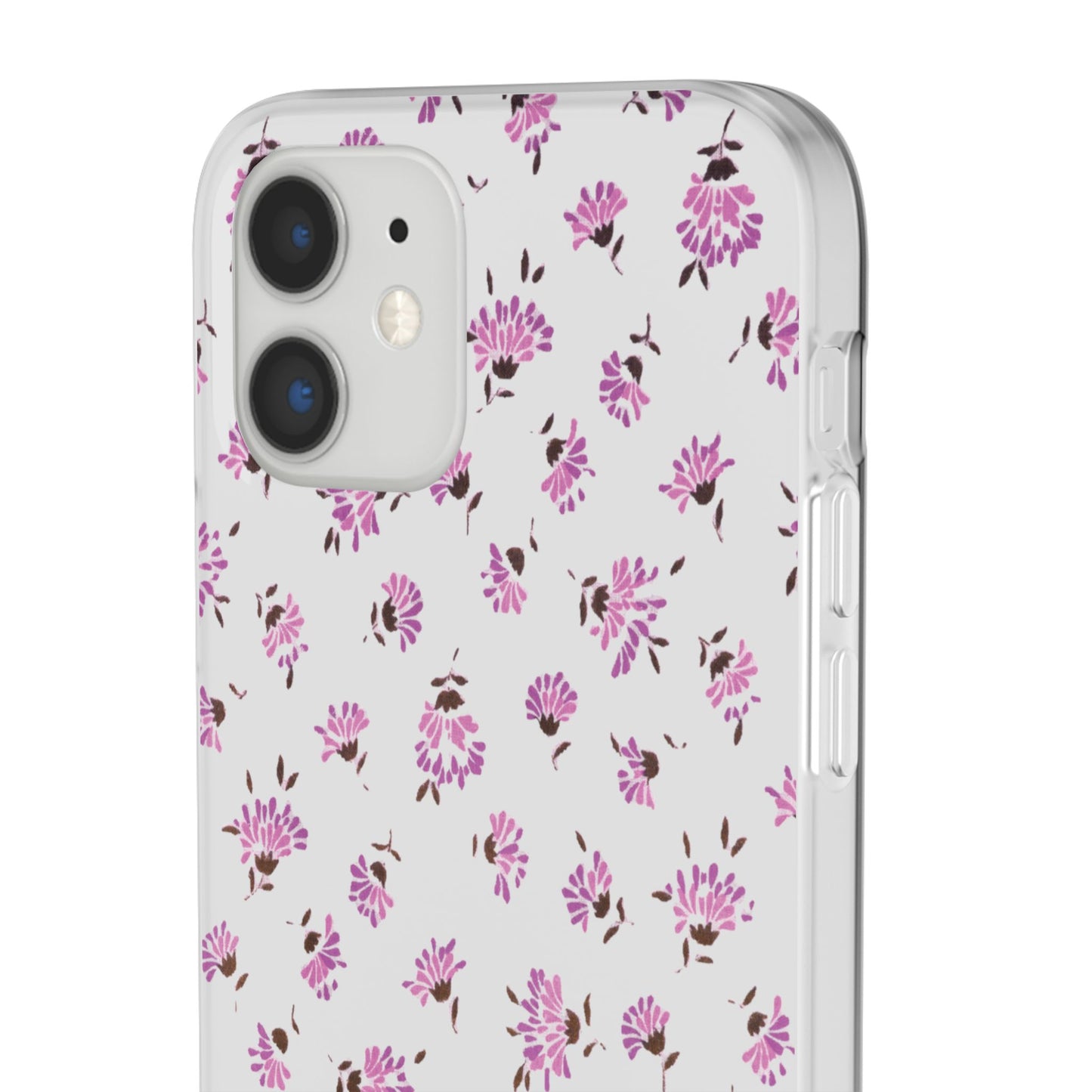 Floral Flexible Phone Case - Flower Pattern, Cute Gift for Her, Stylish Accessory, Spring Vibe, Lightweight Protective Cover- iPhone, Samsung, Gift Packaging - MahaCase