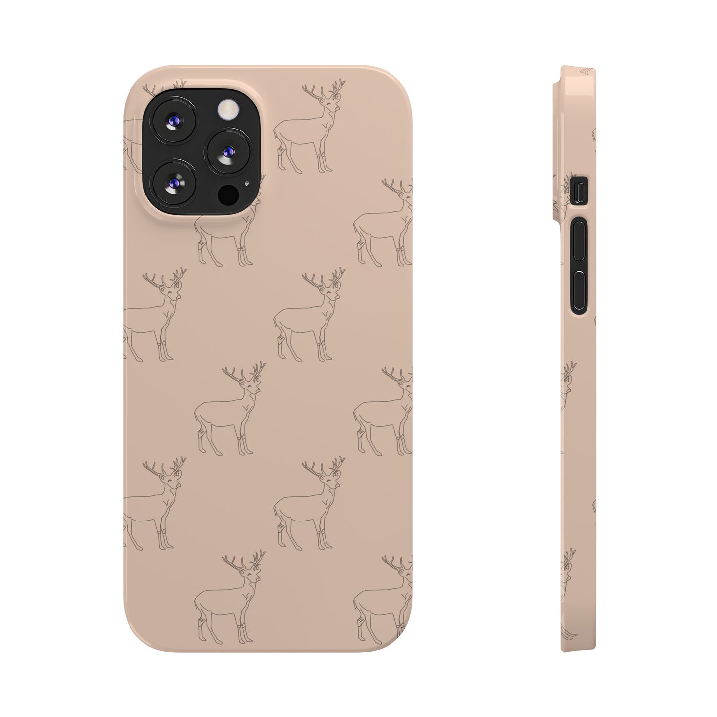 Deer Pattern #03-Slim iPhone Cases - MahaCase