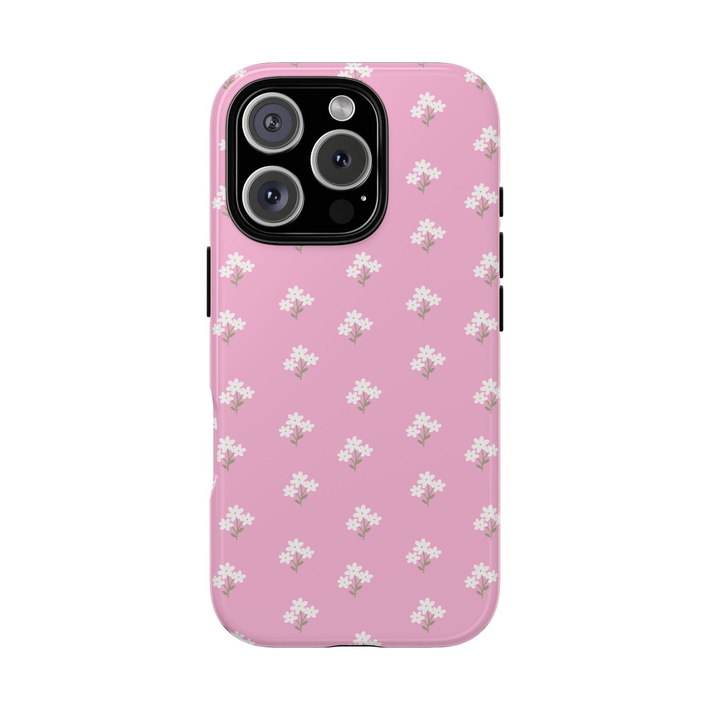 Floral Tough Phone Case - Pink Blossom Design - iPhone Samsung Galaxy Google Pixel - MahaCase