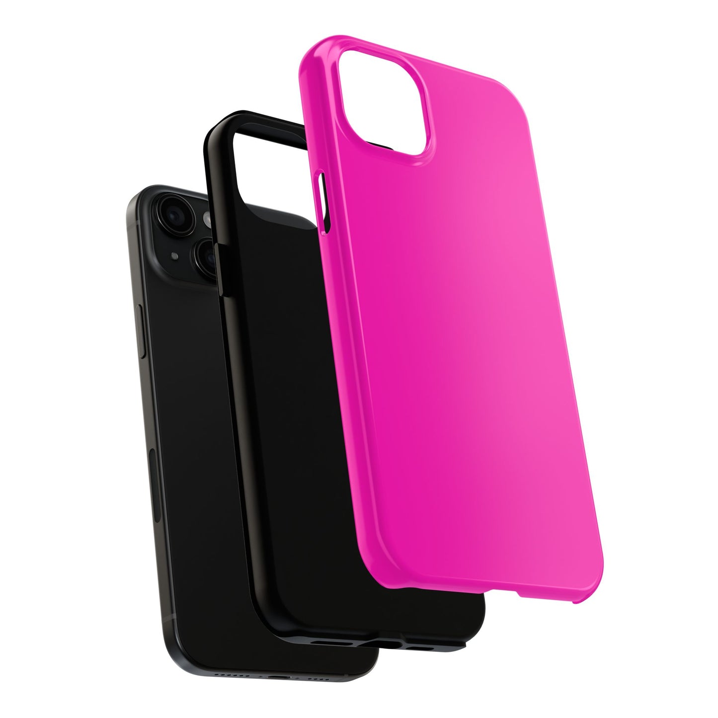Simple Hot Pink-Tough Phone Cases - MahaCase
