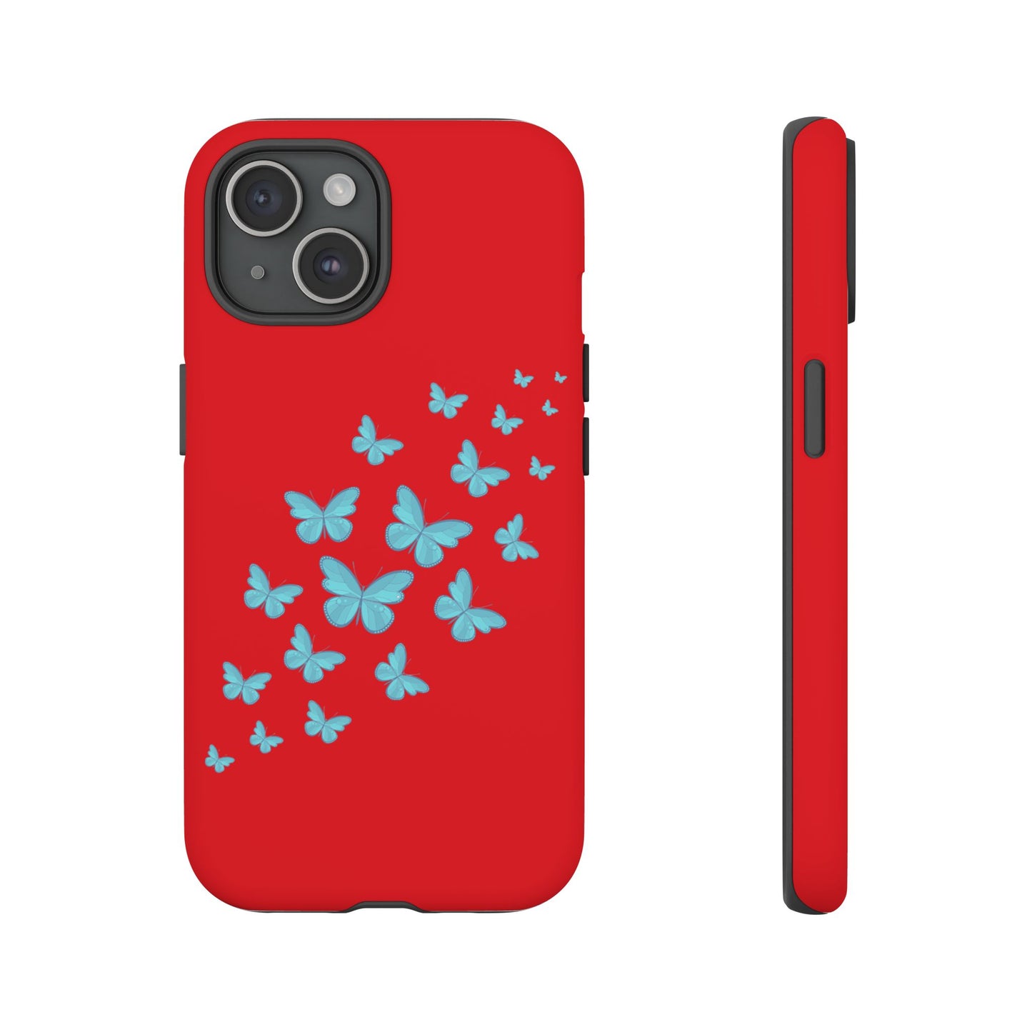 Butterflies in Red - Tough Cases iPhone Samsung Google Pixel - MahaCase