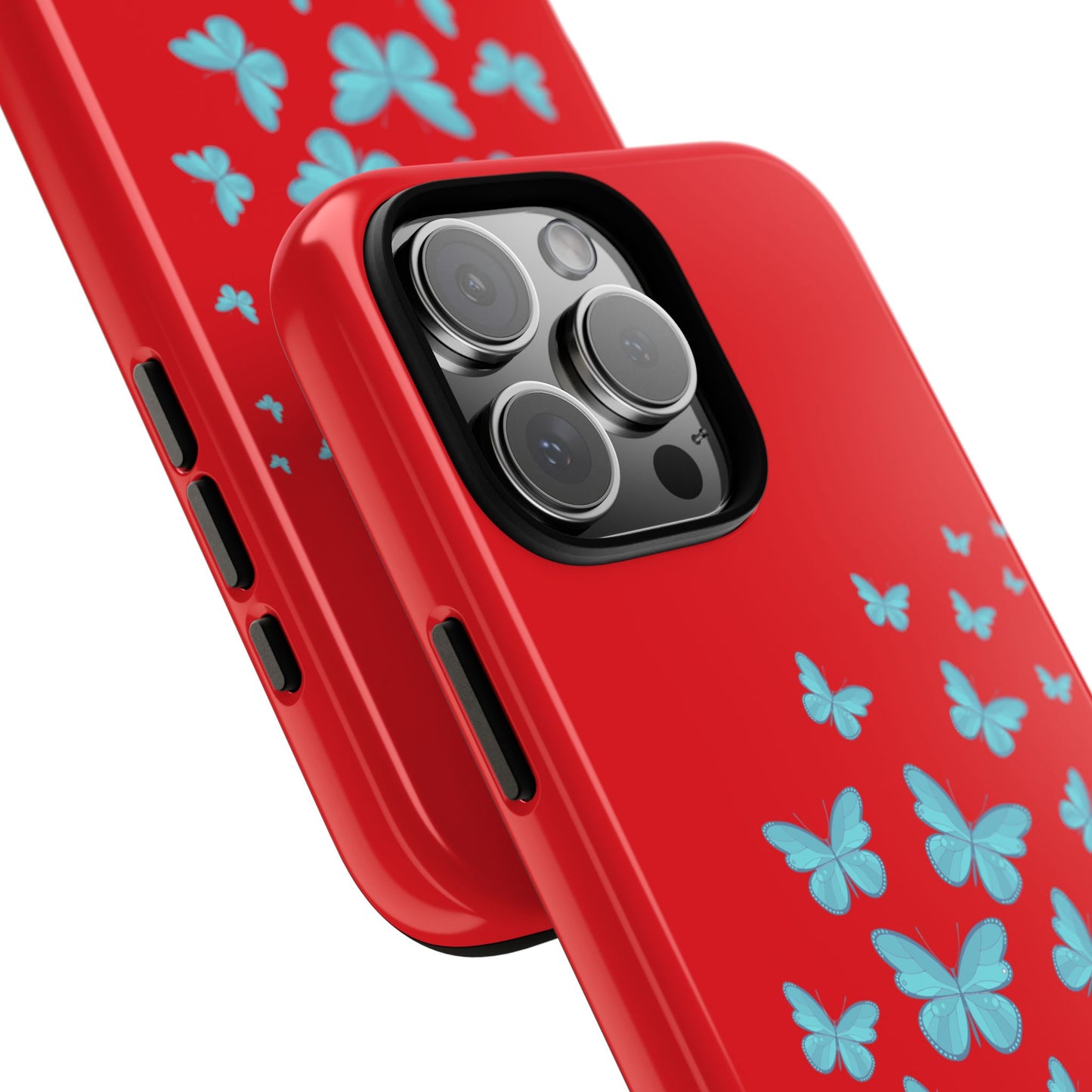 Butterflies in Red - Tough Cases iPhone Samsung Google Pixel - MahaCase