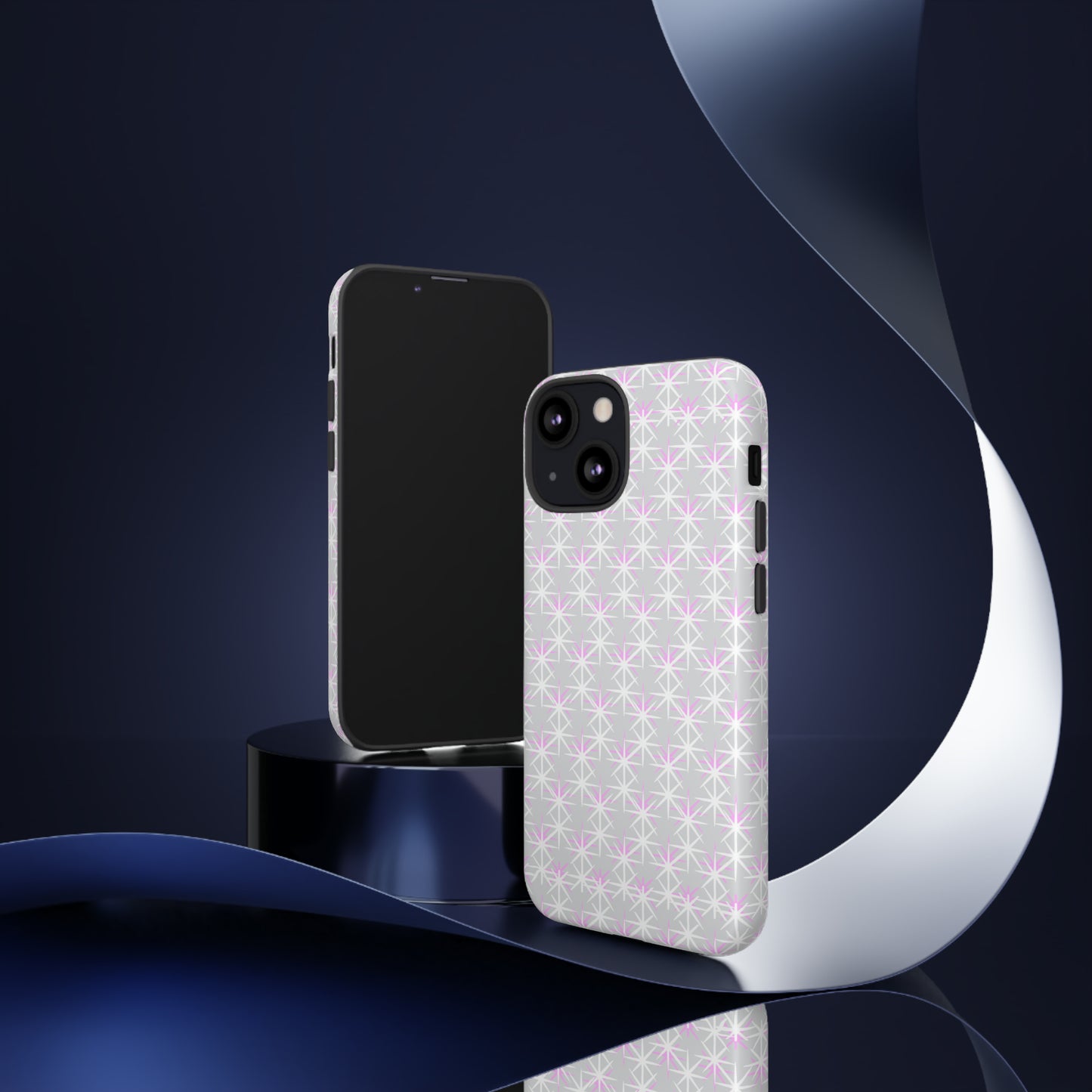 Grey Skies, Pink Stars-Tough Cases - MahaCase