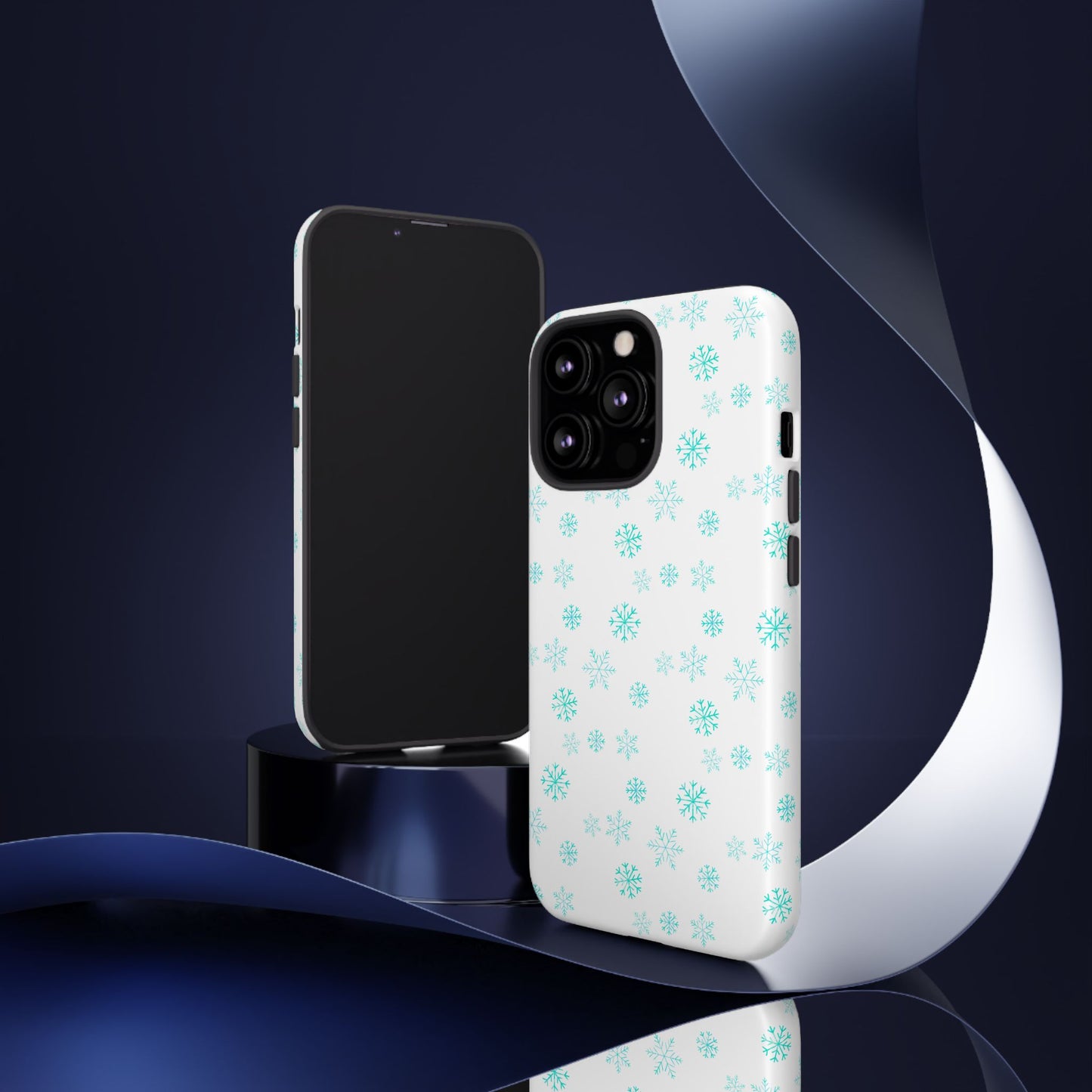 Snowy Blue #12 - Tough Cases iPhone Samsung Google Pixel - MahaCase