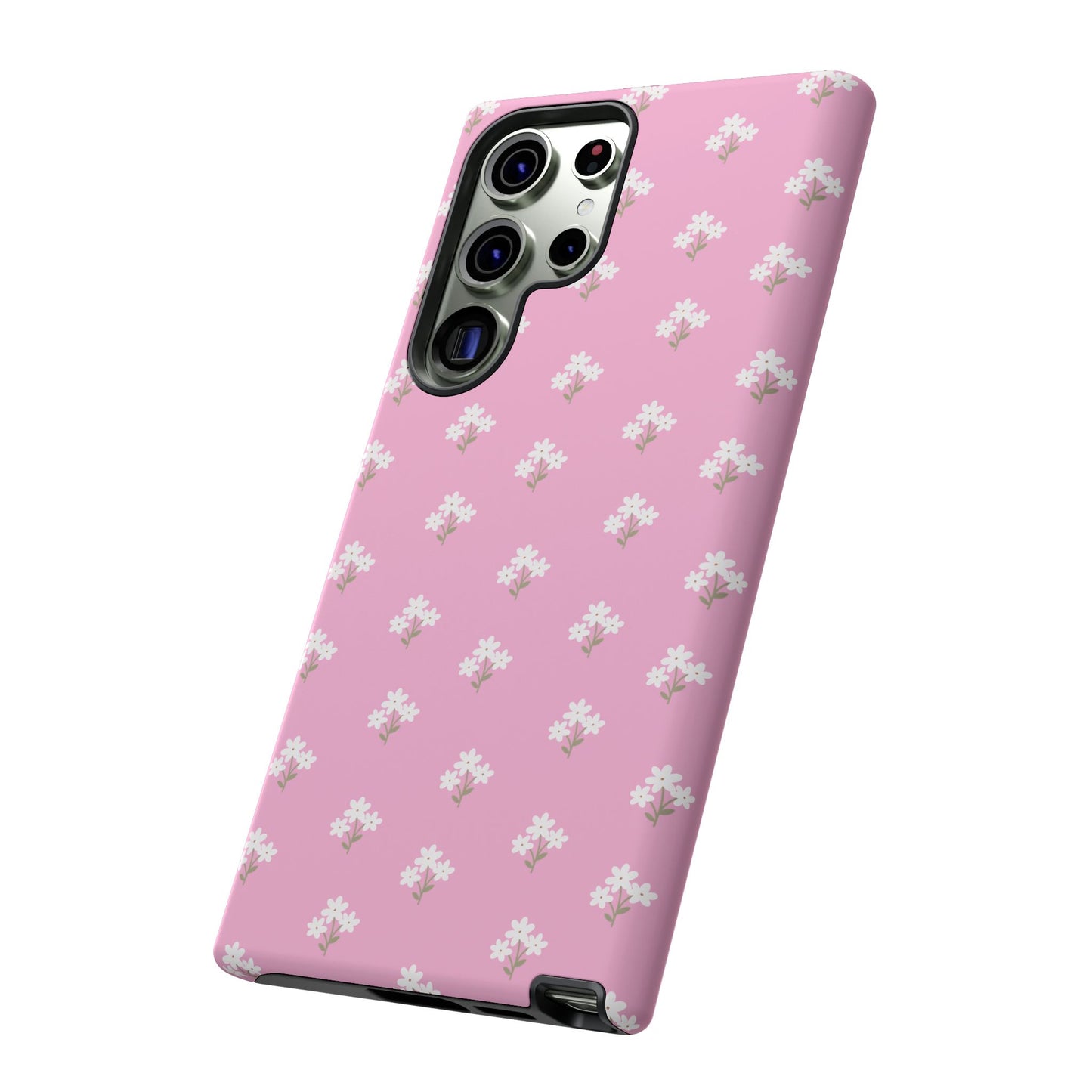 Floral Tough Phone Case - Pink Blossom Design - iPhone Samsung Galaxy Google Pixel - MahaCase