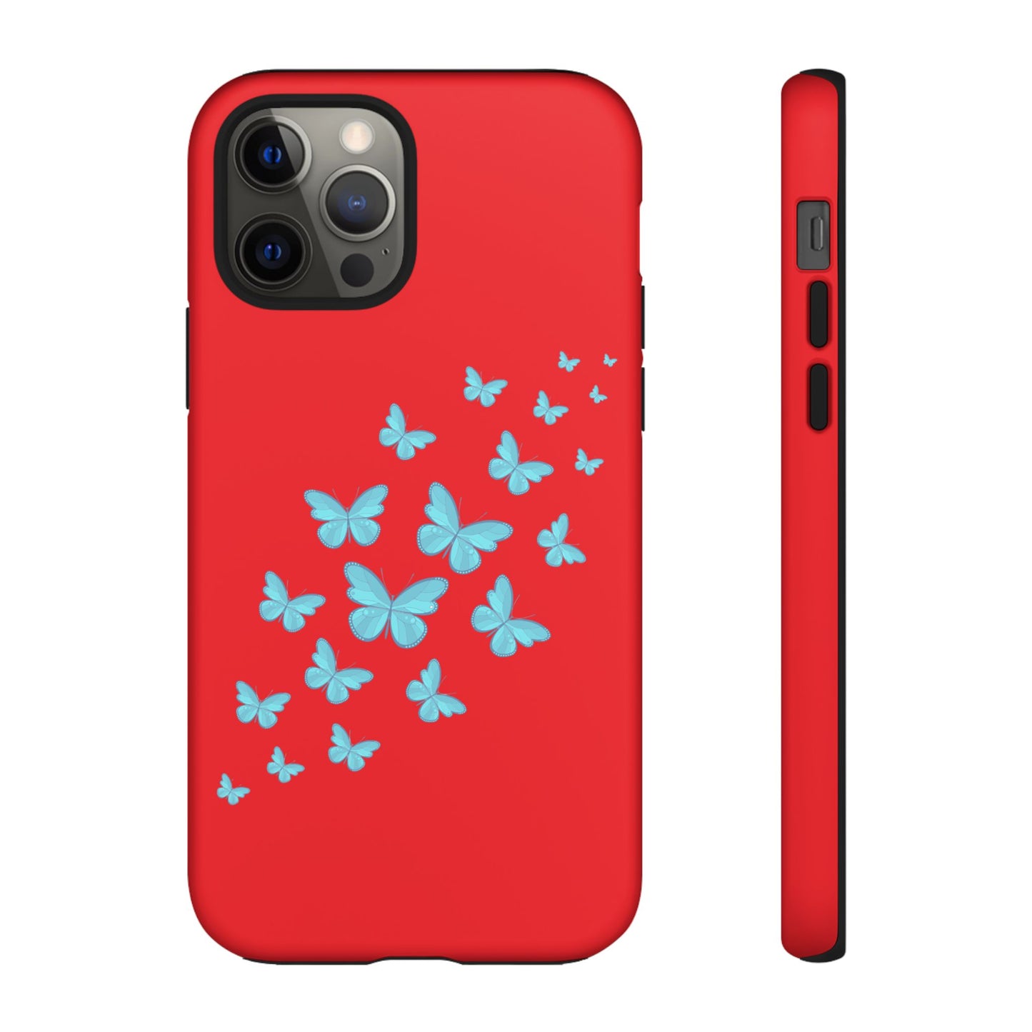 Butterflies in Red - Tough Cases iPhone Samsung Google Pixel - MahaCase