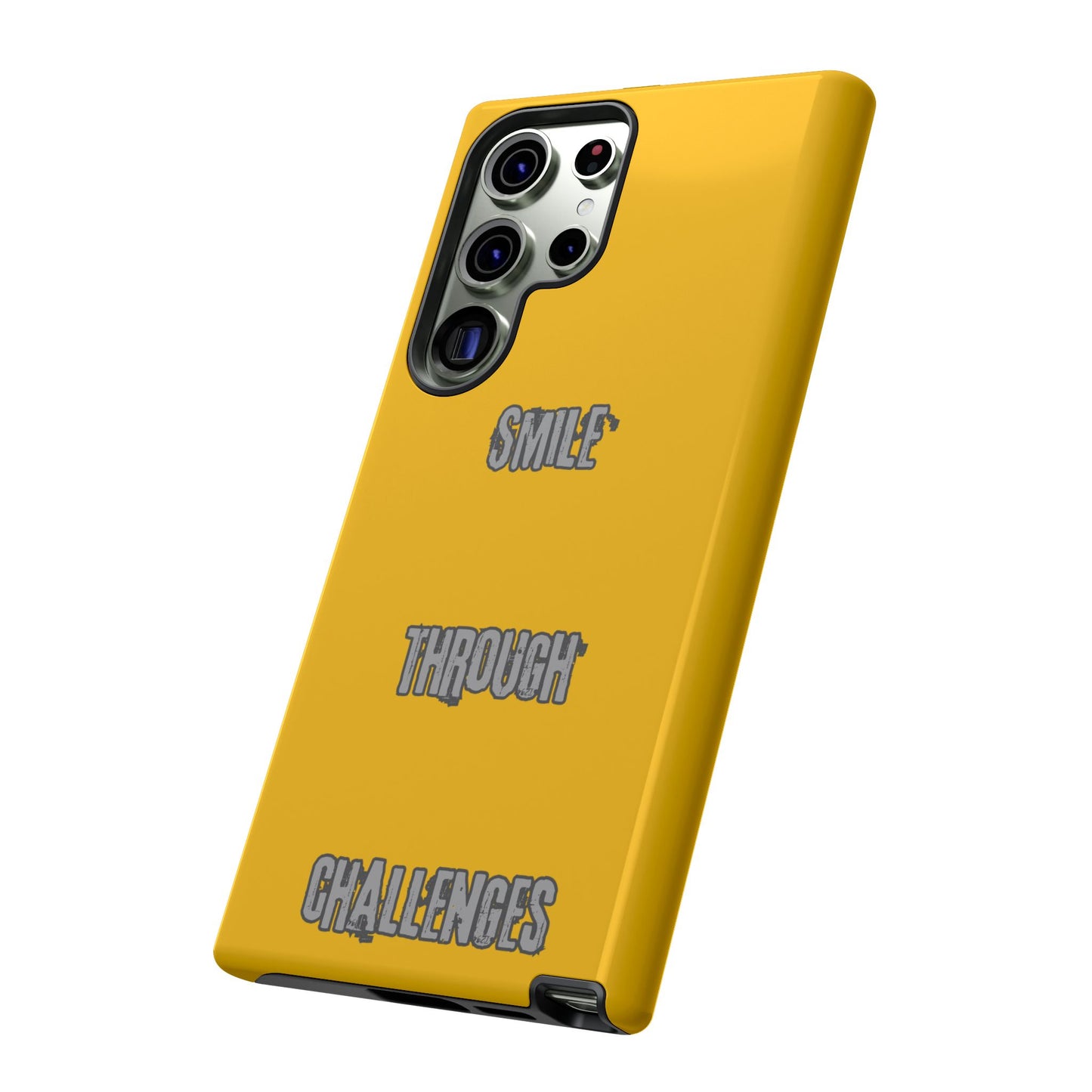 Smile Through Challenges Tough Cases iPhone Samsung Google Pixel - MahaCase