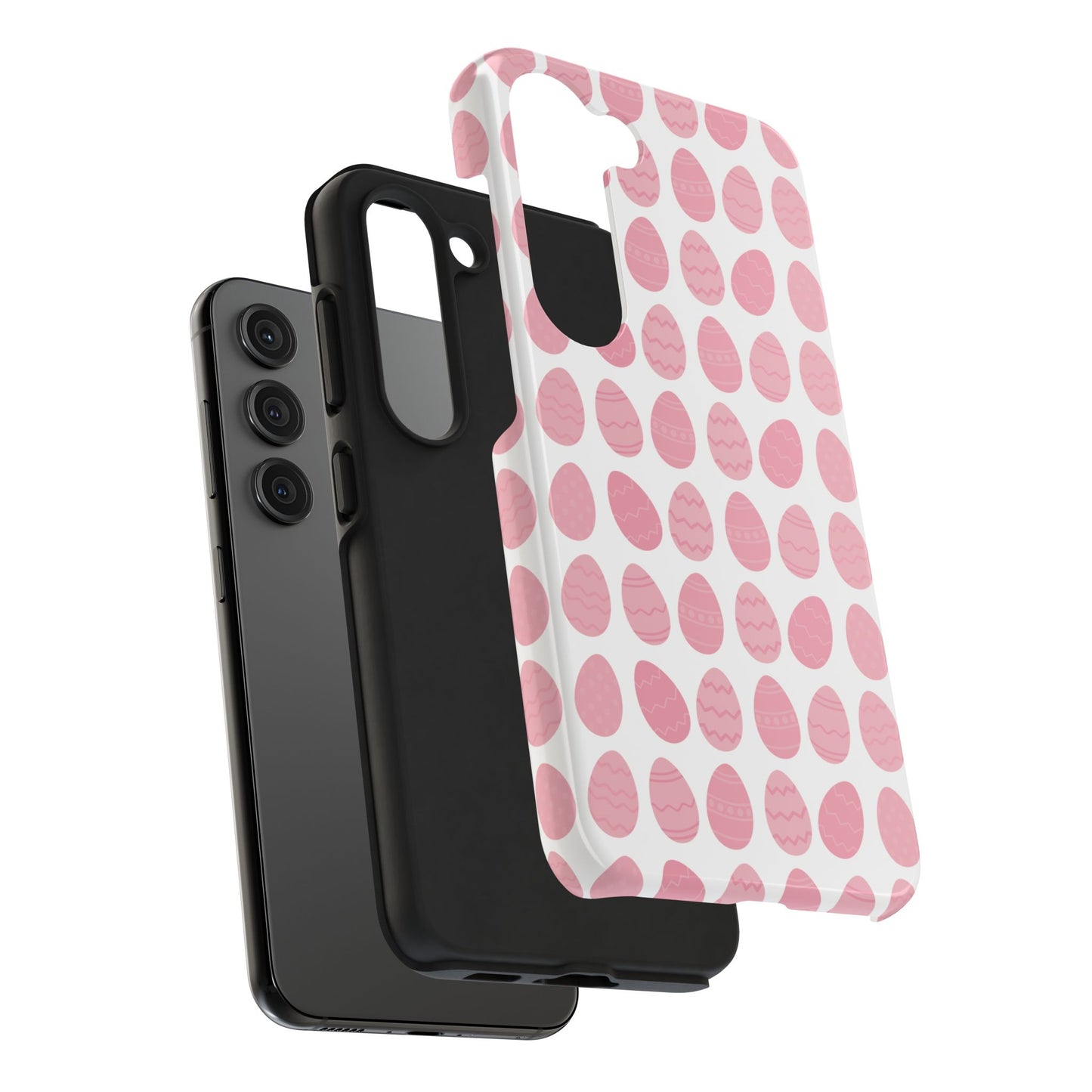 Pink Easter Egg Tough Phone Cases - Durable Protection for Spring Celebrations iPhone Samsung Galaxy - MahaCase