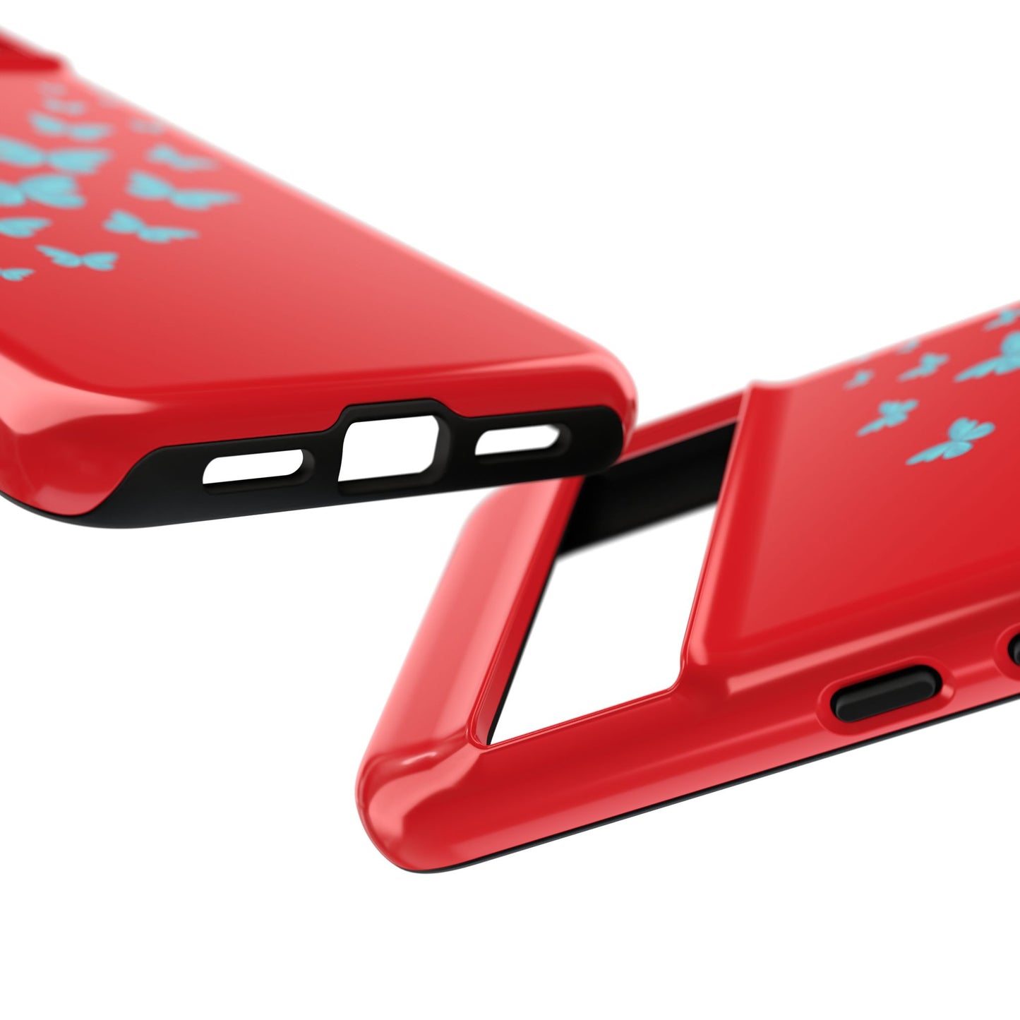 Butterflies in Red - Tough Cases iPhone Samsung Google Pixel - MahaCase