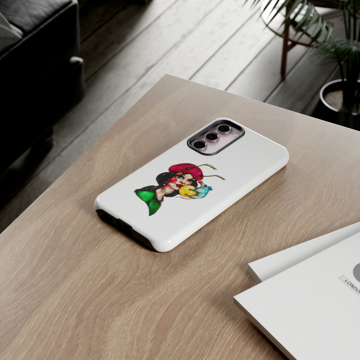 Design #211 White BKG-Tough Cases - MahaCase