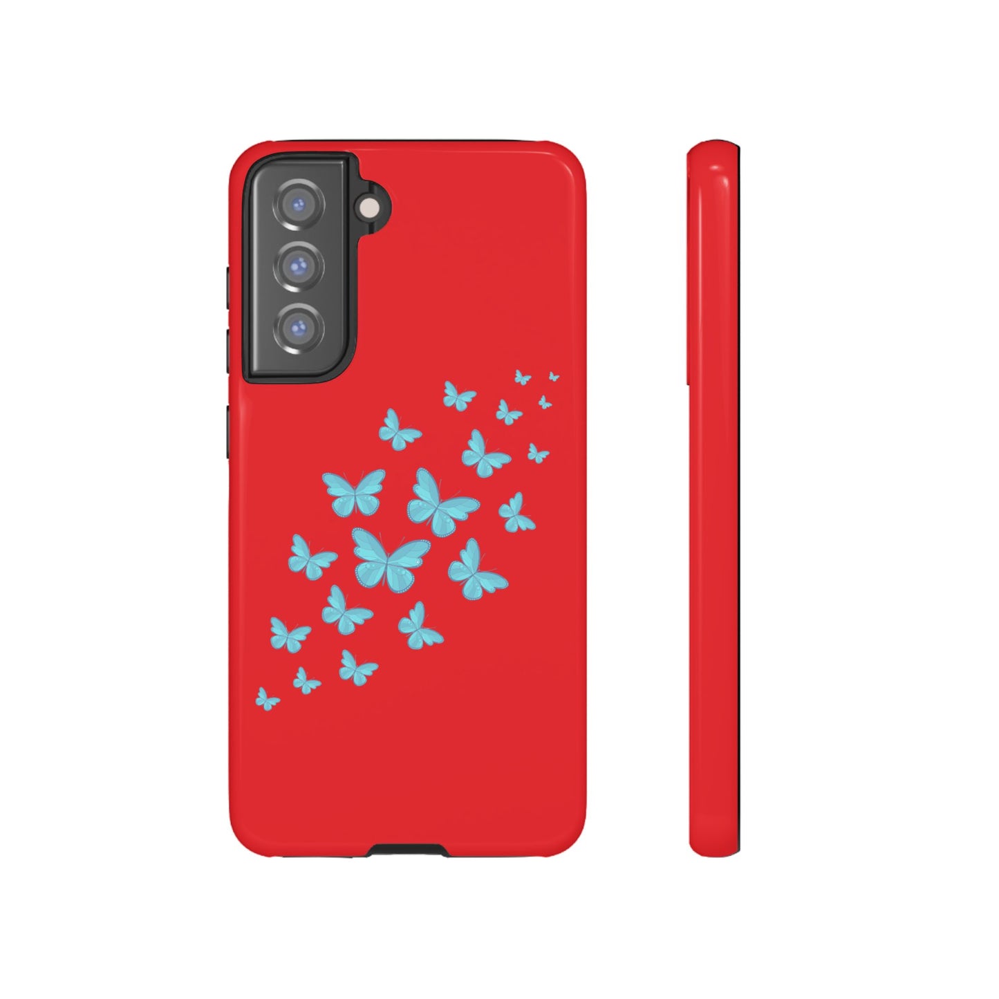 Butterflies in Red - Tough Cases iPhone Samsung Google Pixel - MahaCase
