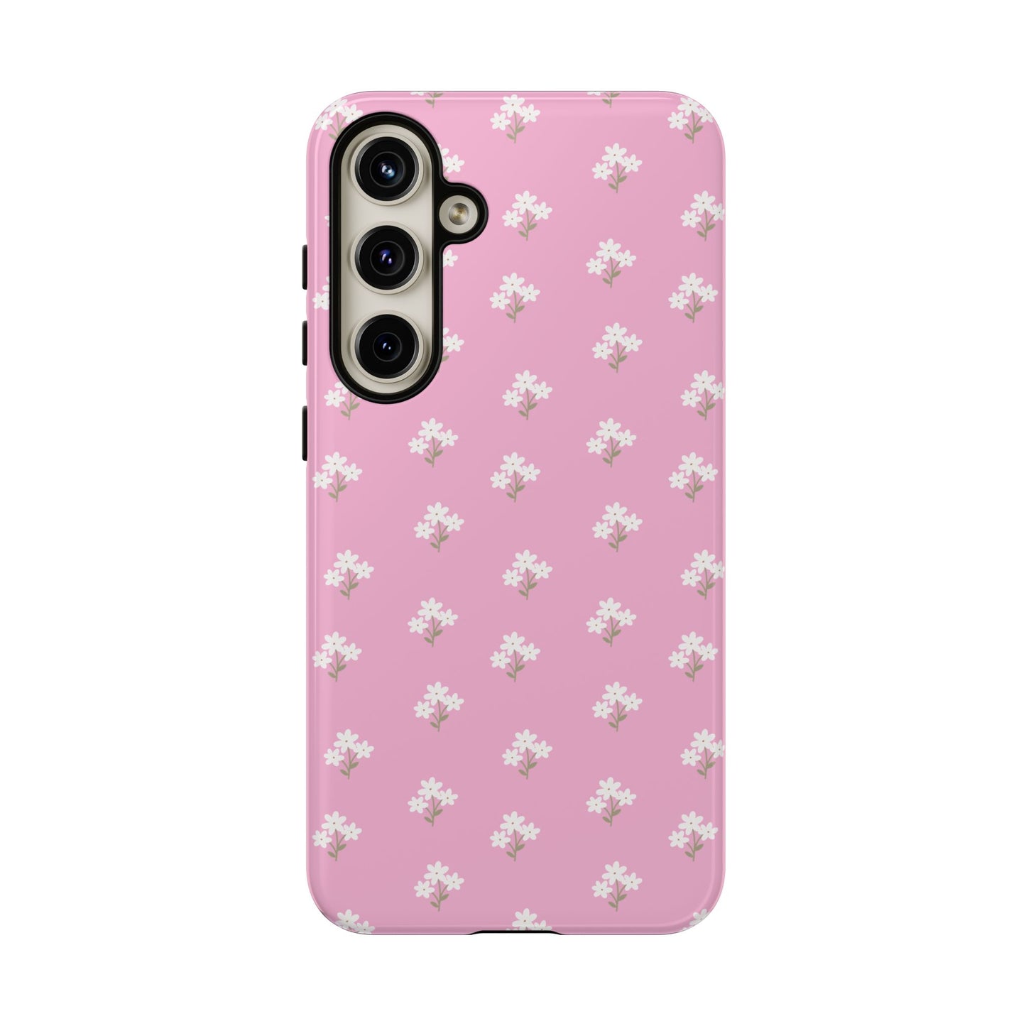Floral Tough Phone Case - Pink Blossom Design - iPhone Samsung Galaxy Google Pixel - MahaCase