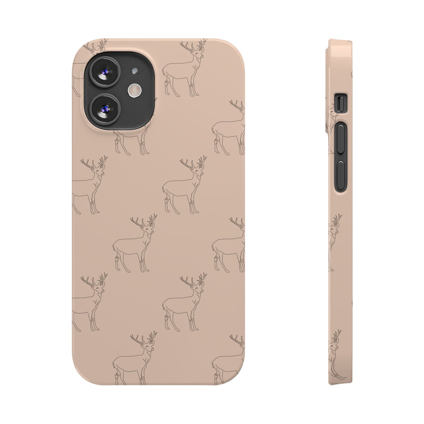 Deer Pattern #03-Slim iPhone Cases - MahaCase