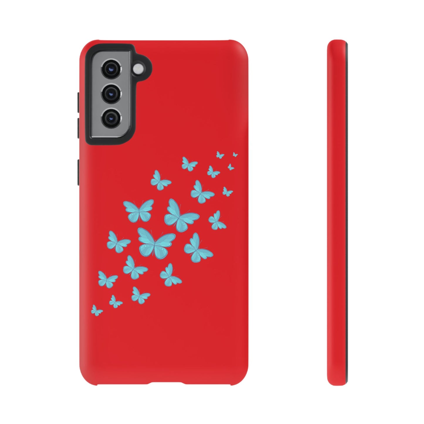 Butterflies in Red - Tough Cases iPhone Samsung Google Pixel - MahaCase