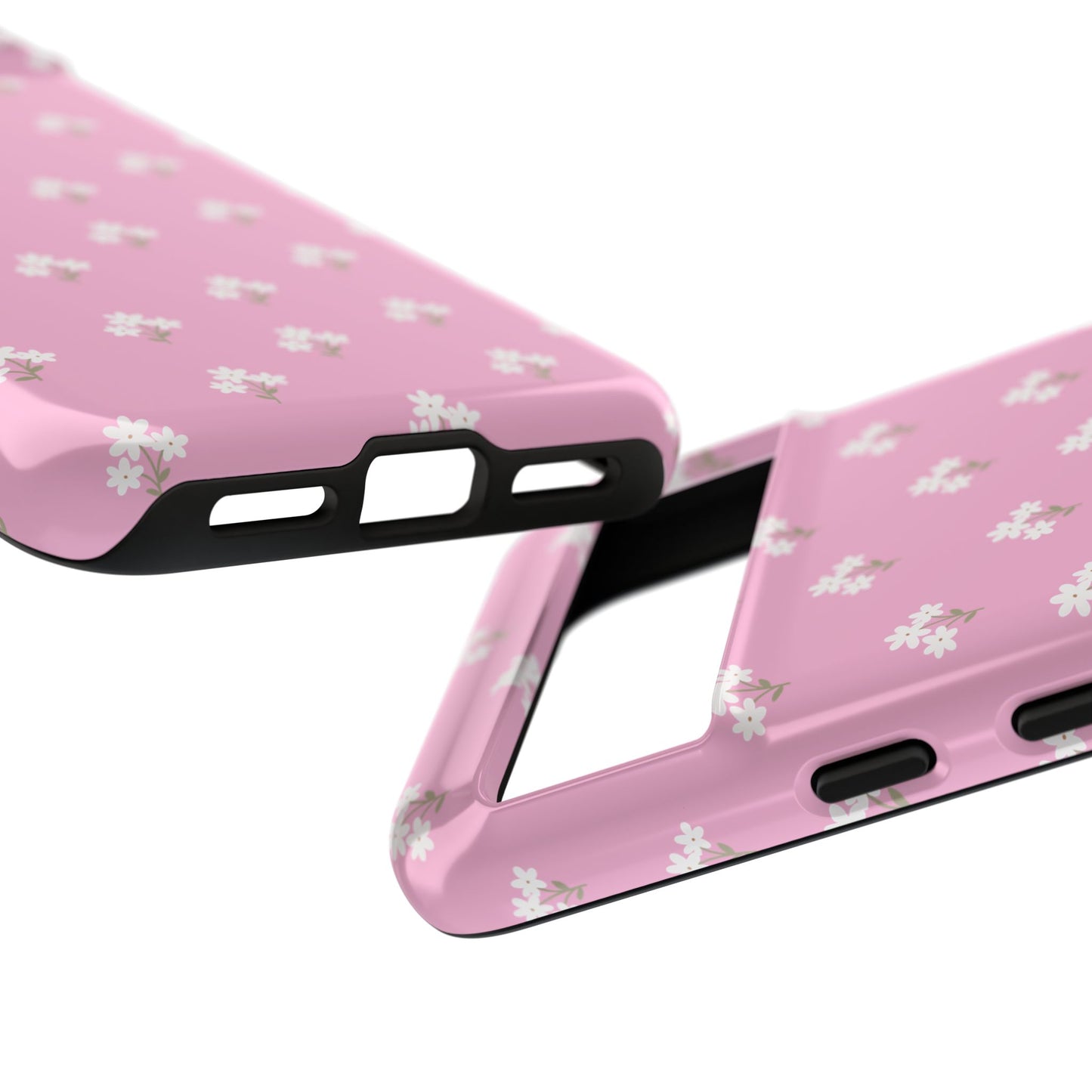 Floral Tough Phone Case - Pink Blossom Design - iPhone Samsung Galaxy Google Pixel - MahaCase