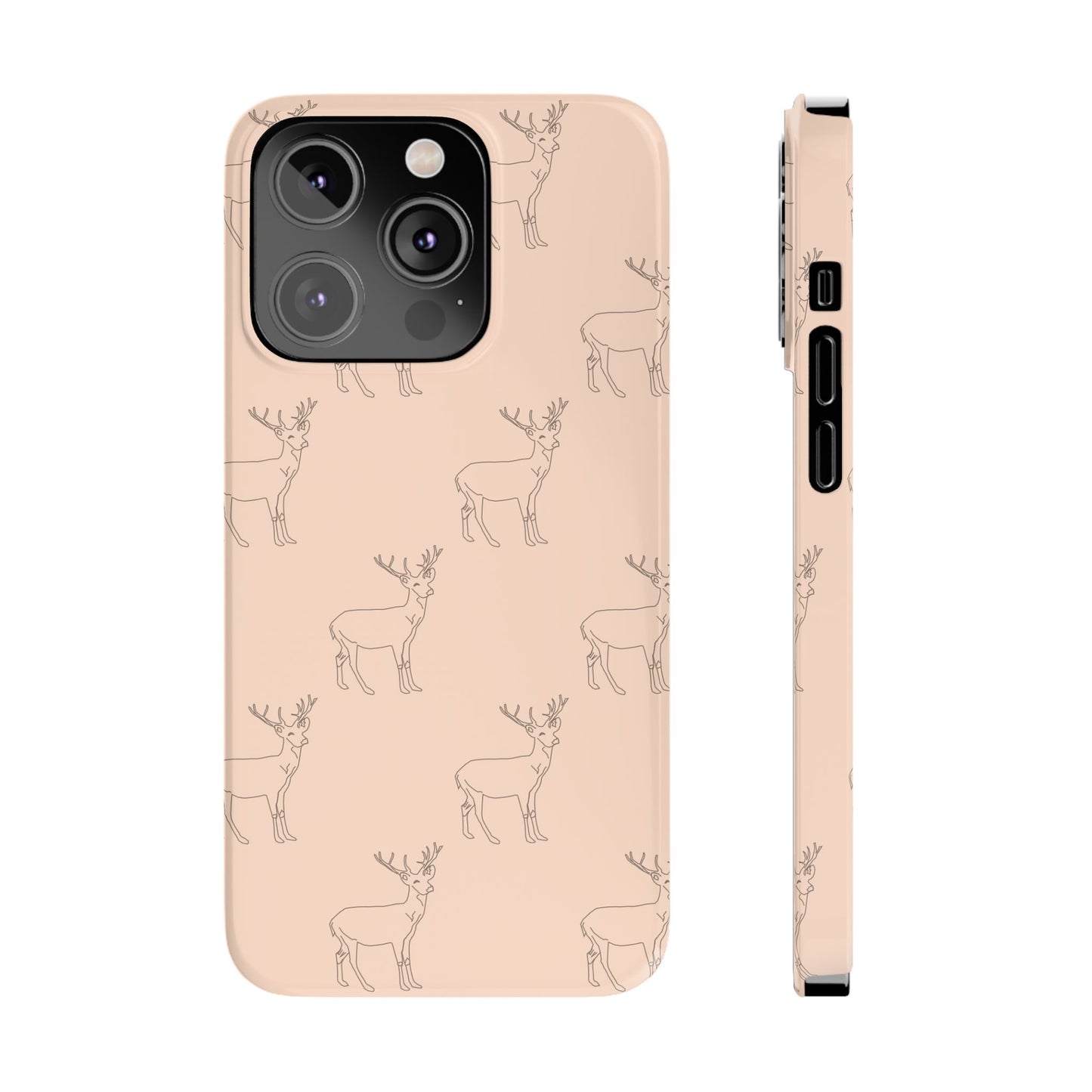 Deer Pattern #03-Slim iPhone Cases - MahaCase