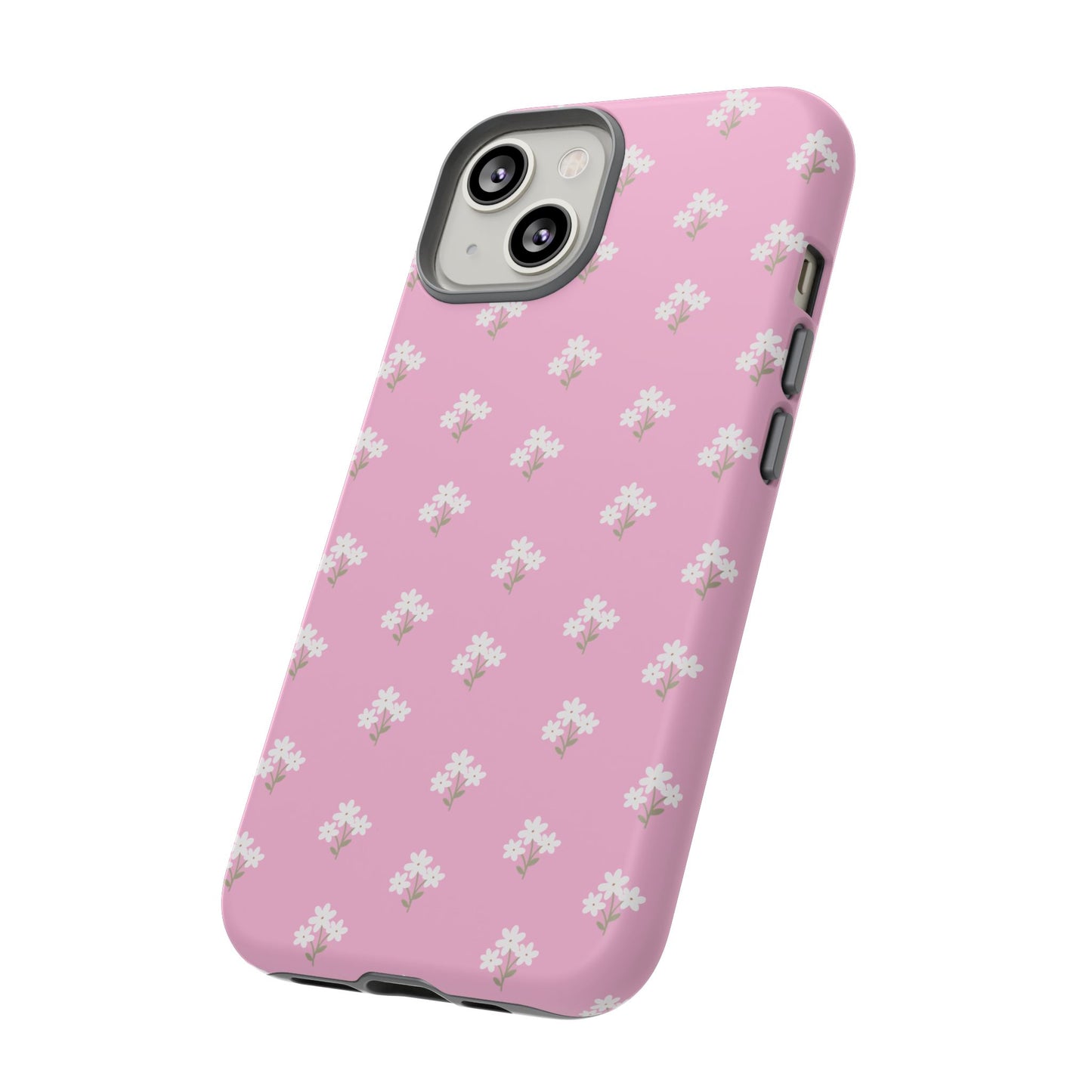 Floral Tough Phone Case - Pink Blossom Design - iPhone Samsung Galaxy Google Pixel - MahaCase