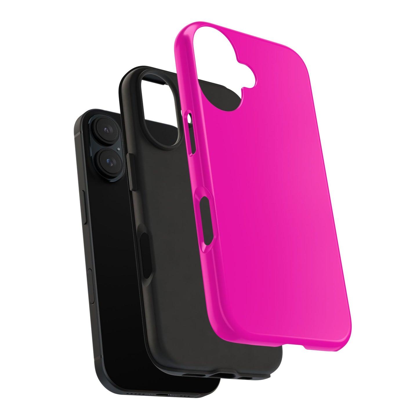 Simple Hot Pink-Tough Phone Cases - MahaCase