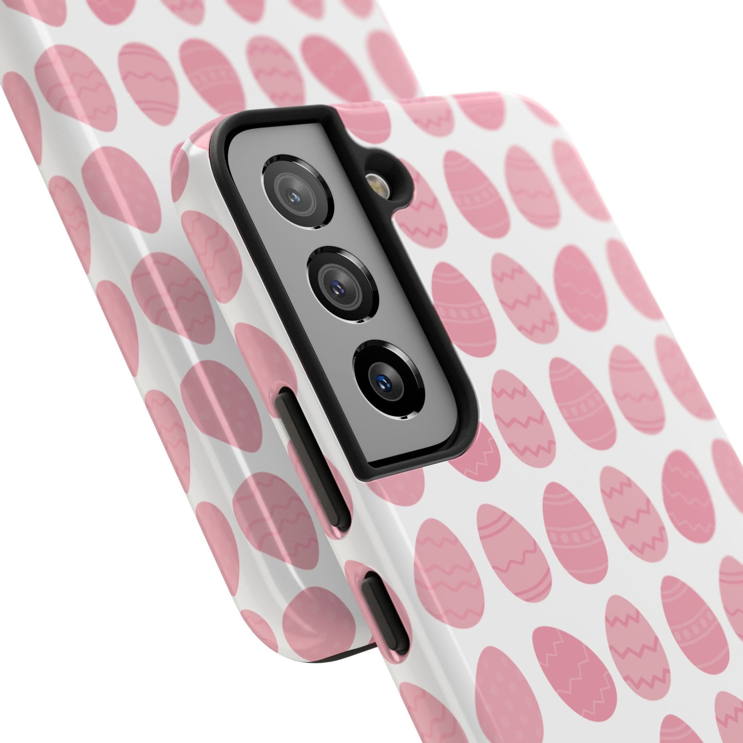 Pink Easter Egg Tough Phone Cases - Durable Protection for Spring Celebrations iPhone Samsung Galaxy - MahaCase