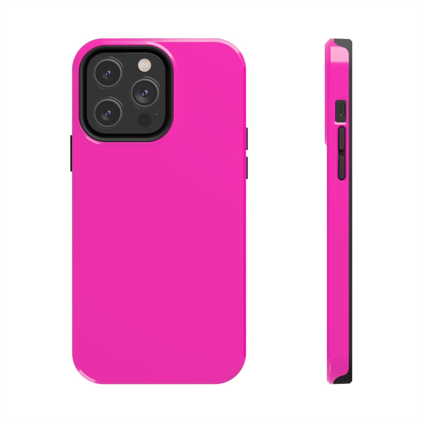 Simple Hot Pink-Tough Phone Cases - MahaCase