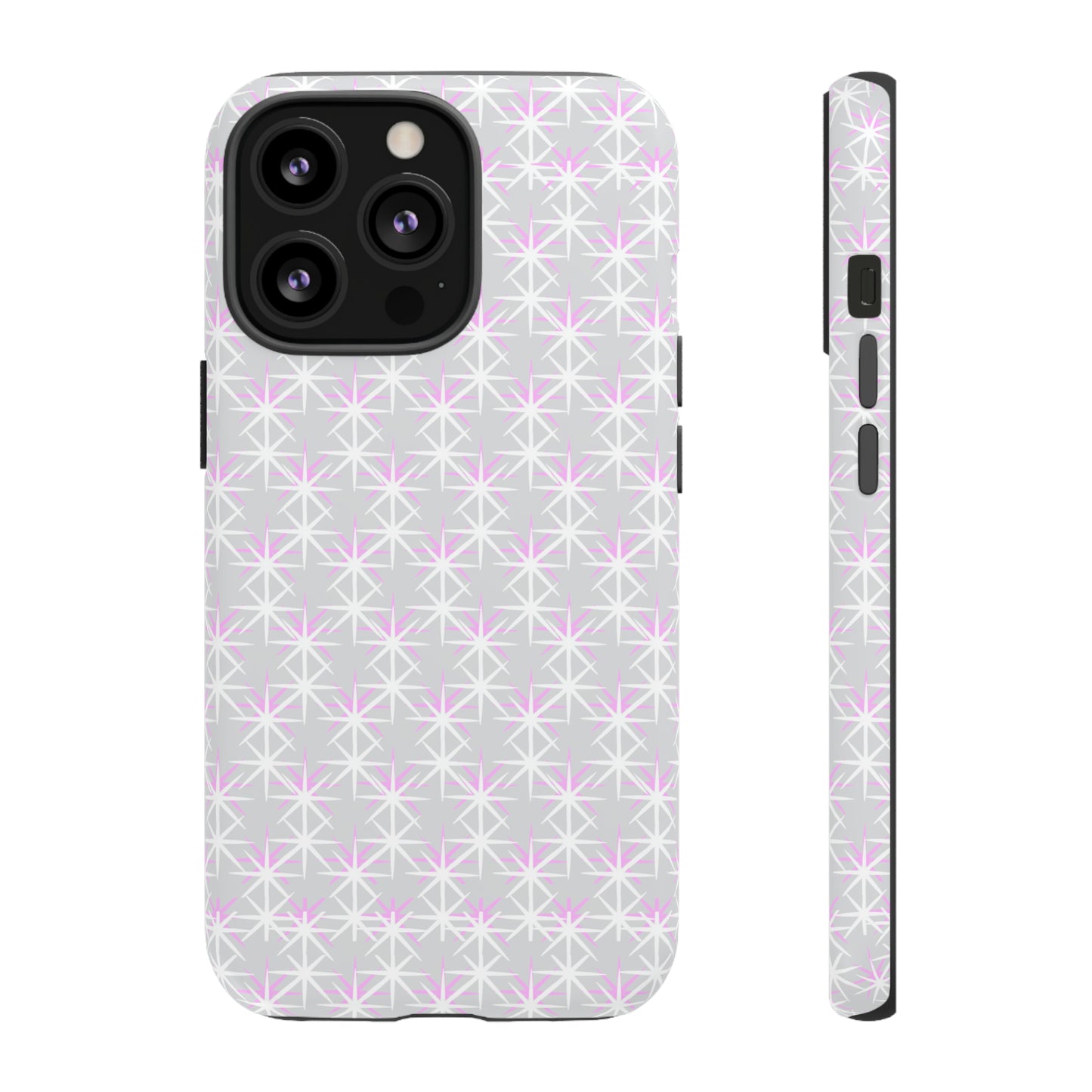 Grey Skies, Pink Stars-Tough Cases - MahaCase