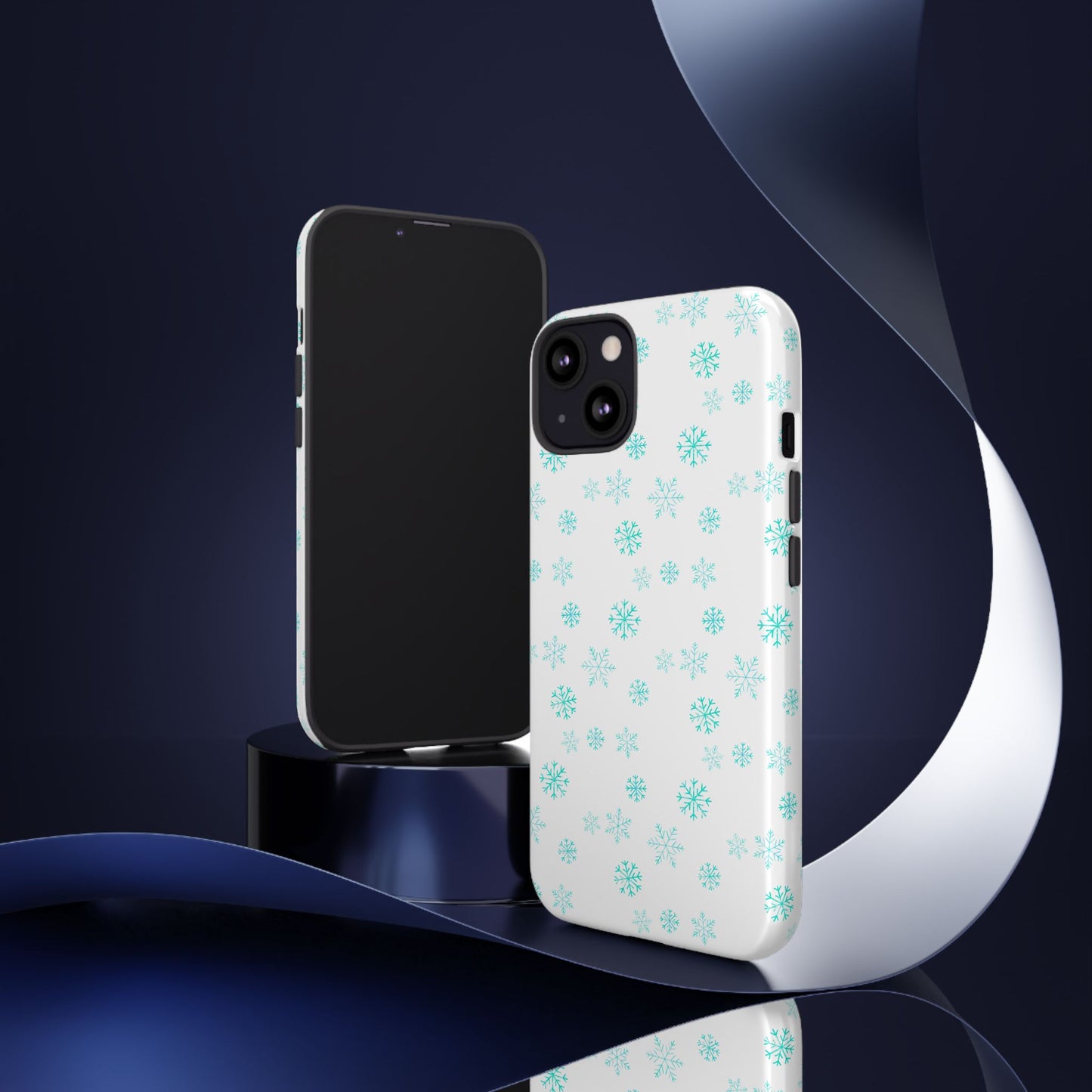 Snowy Blue #12 - Tough Cases iPhone Samsung Google Pixel - MahaCase