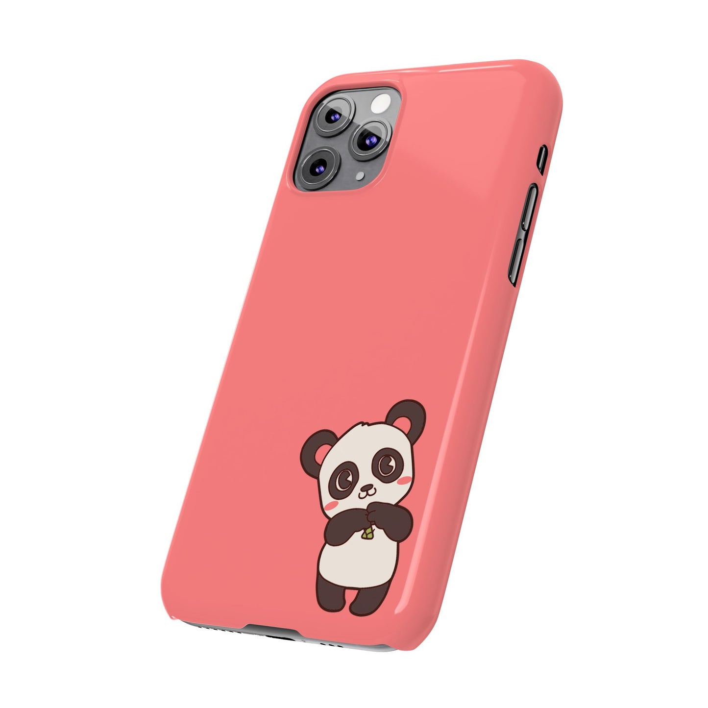 Cute Panda #36-Slim iPhone Cases - MahaCase
