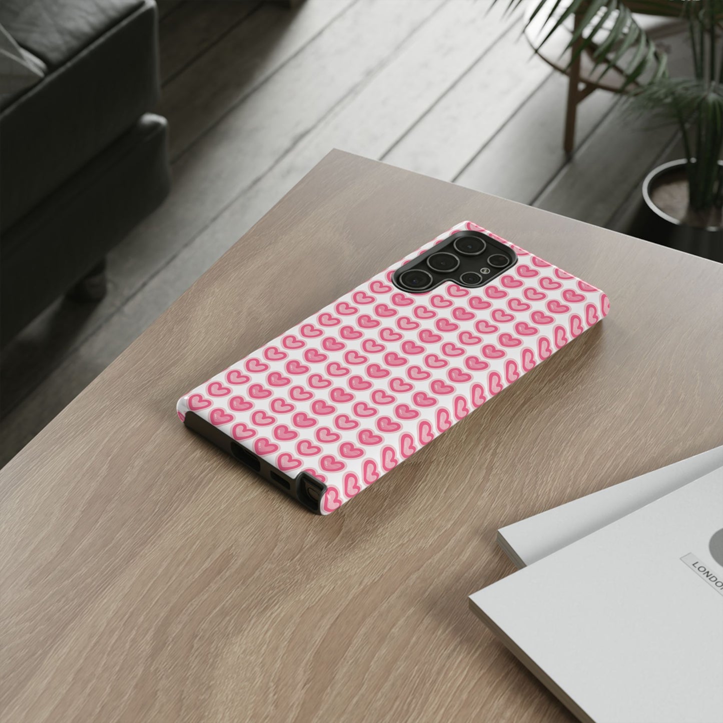 Hearts Pattern - Tough Cases iPhone Samsung Google Pixel - MahaCase