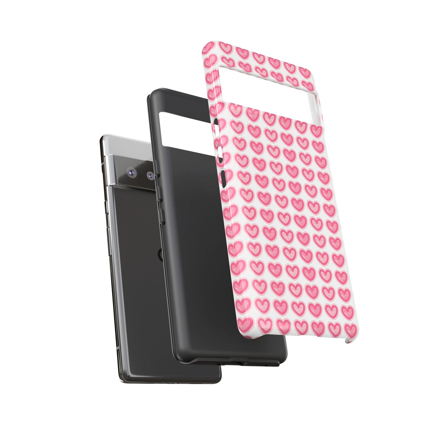 Hearts Pattern - Tough Cases iPhone Samsung Google Pixel - MahaCase