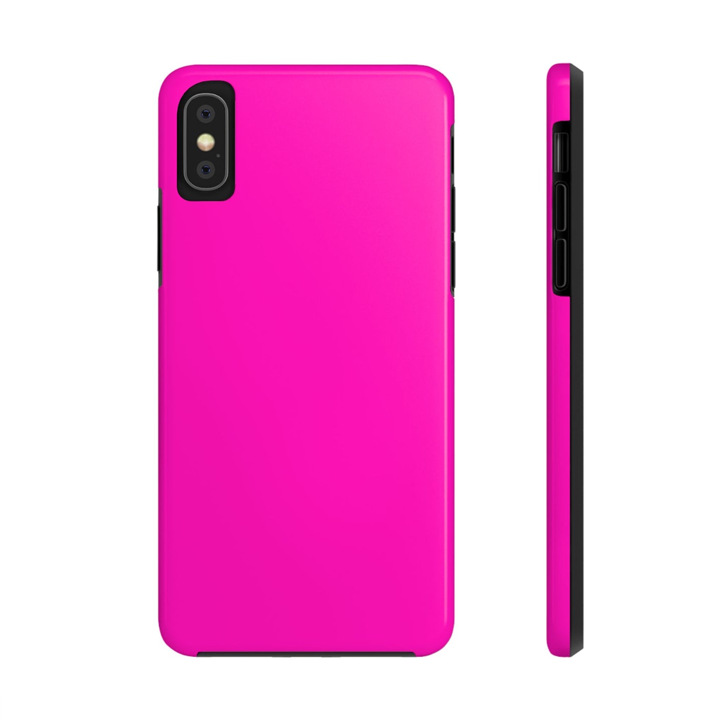 Simple Hot Pink-Tough Phone Cases - MahaCase