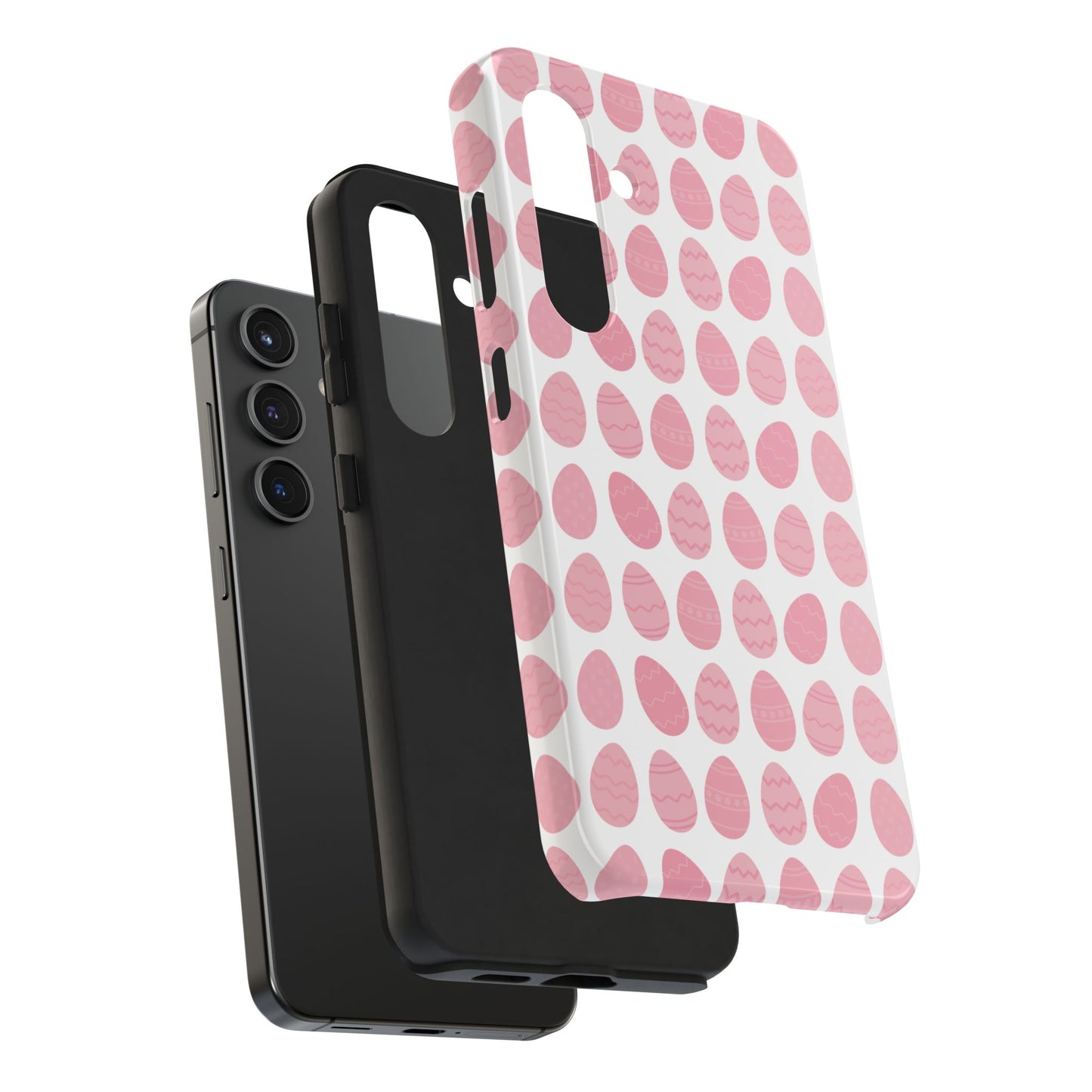 Pink Easter Egg Tough Phone Cases - Durable Protection for Spring Celebrations iPhone Samsung Galaxy - MahaCase