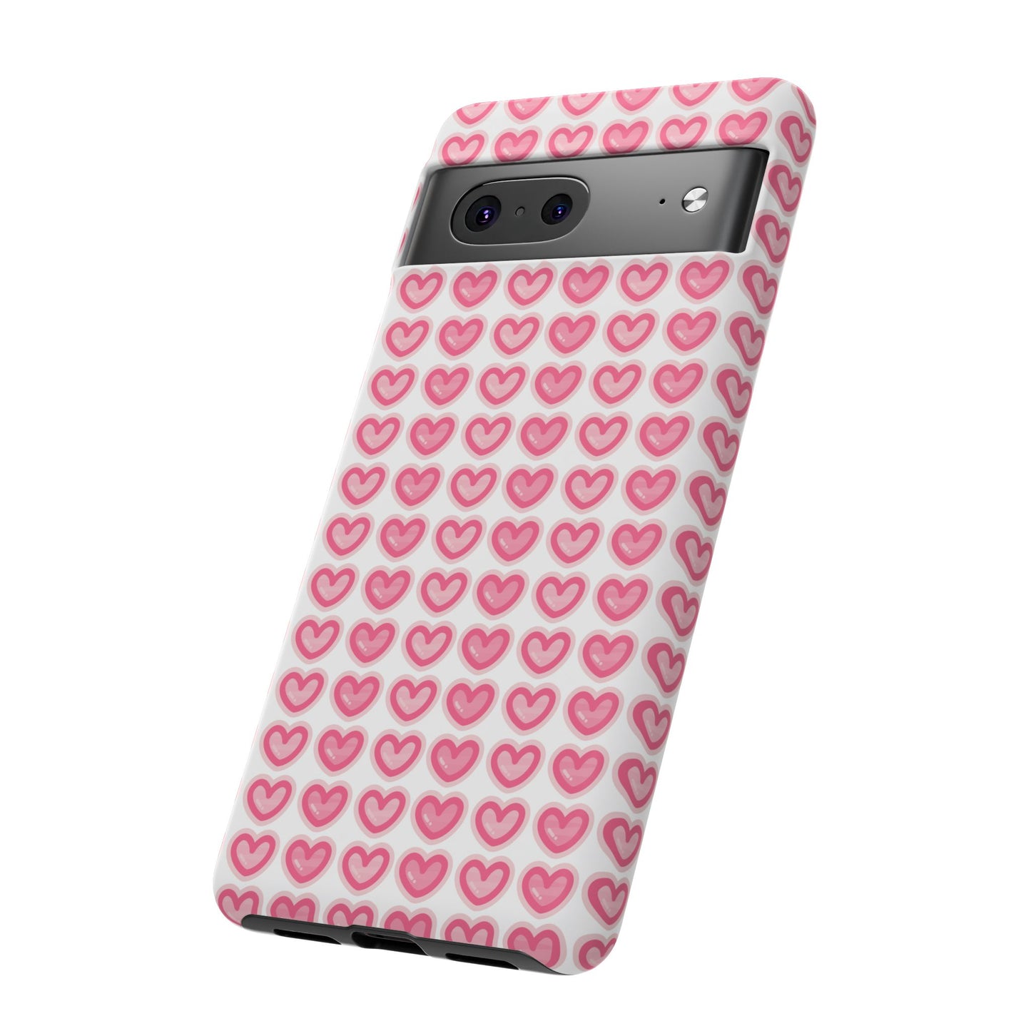 Hearts Pattern - Tough Cases iPhone Samsung Google Pixel - MahaCase