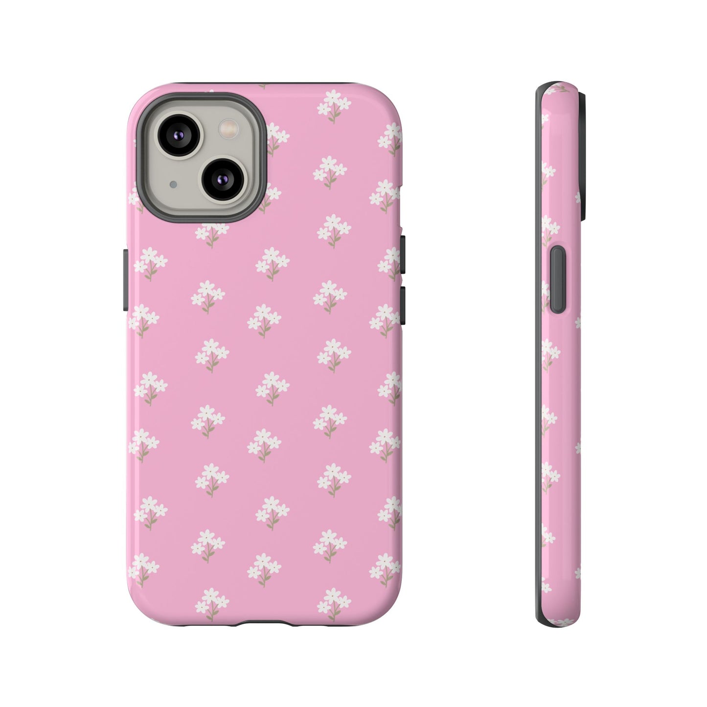 Floral Tough Phone Case - Pink Blossom Design - iPhone Samsung Galaxy Google Pixel - MahaCase