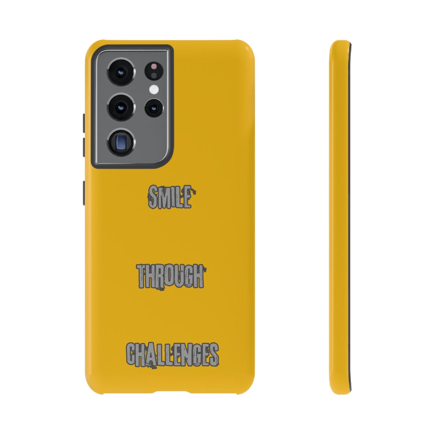 Smile Through Challenges Tough Cases iPhone Samsung Google Pixel - MahaCase