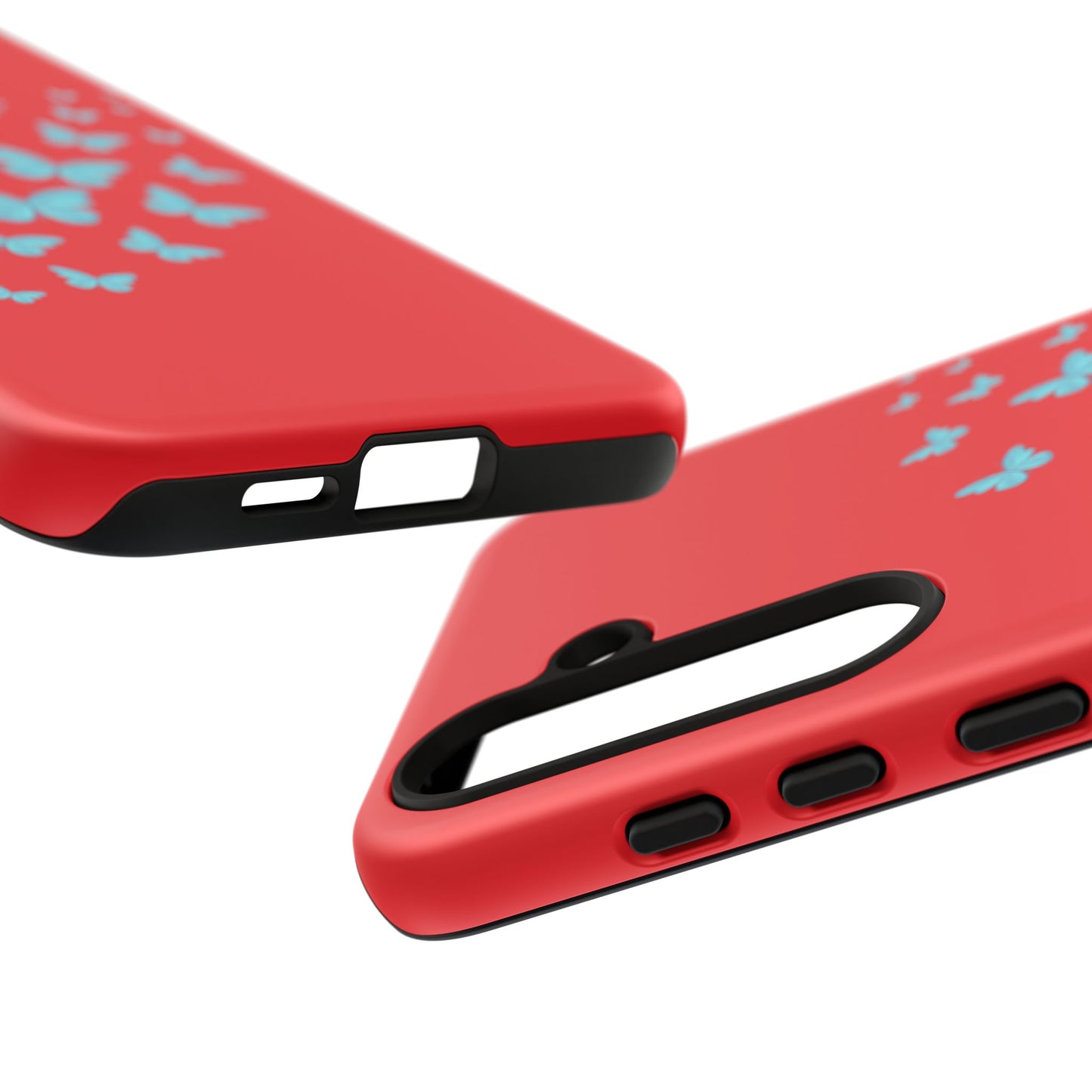 Butterflies in Red - Tough Cases iPhone Samsung Google Pixel - MahaCase
